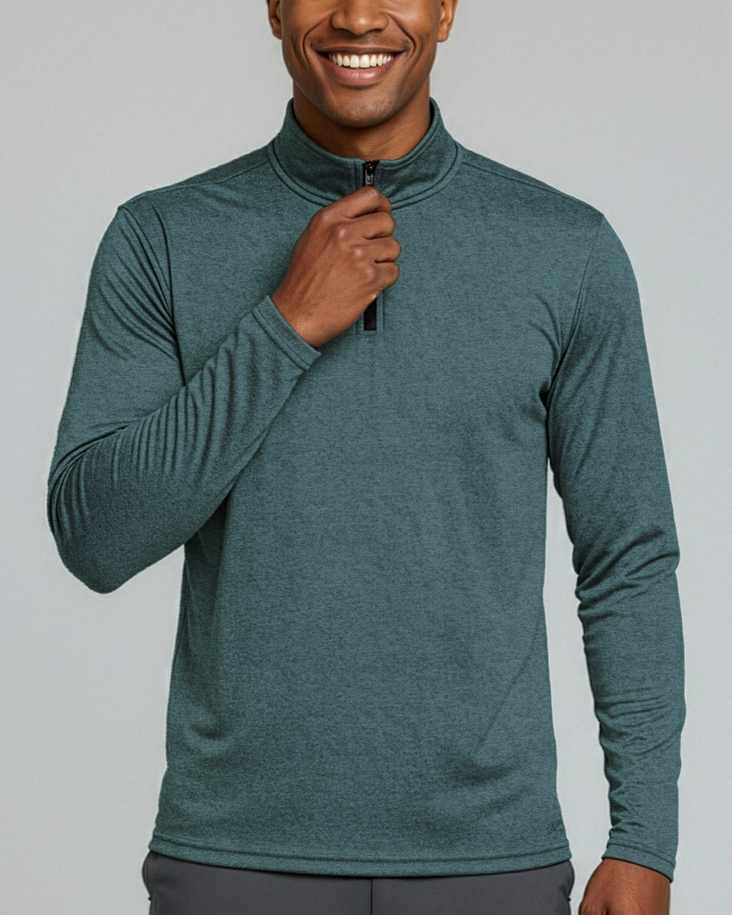 3 Pack: Mens Active Dry-Fit Quarter Zip Pullover (Available in Big & Tall)