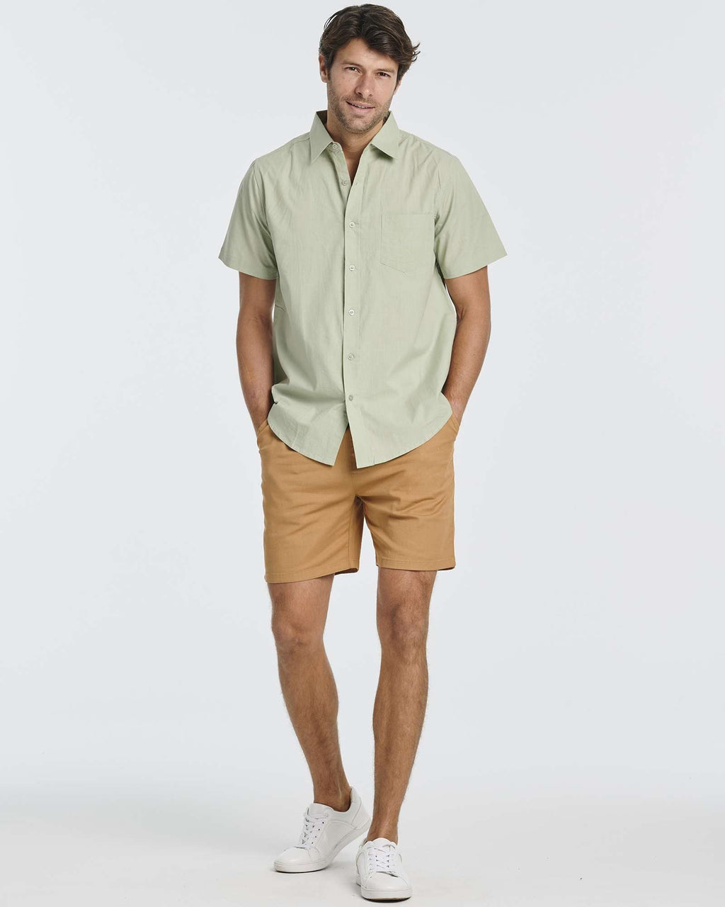 3 Pack: Men's Short-Sleeve Poplin Shirt (Available In Big & Tall)