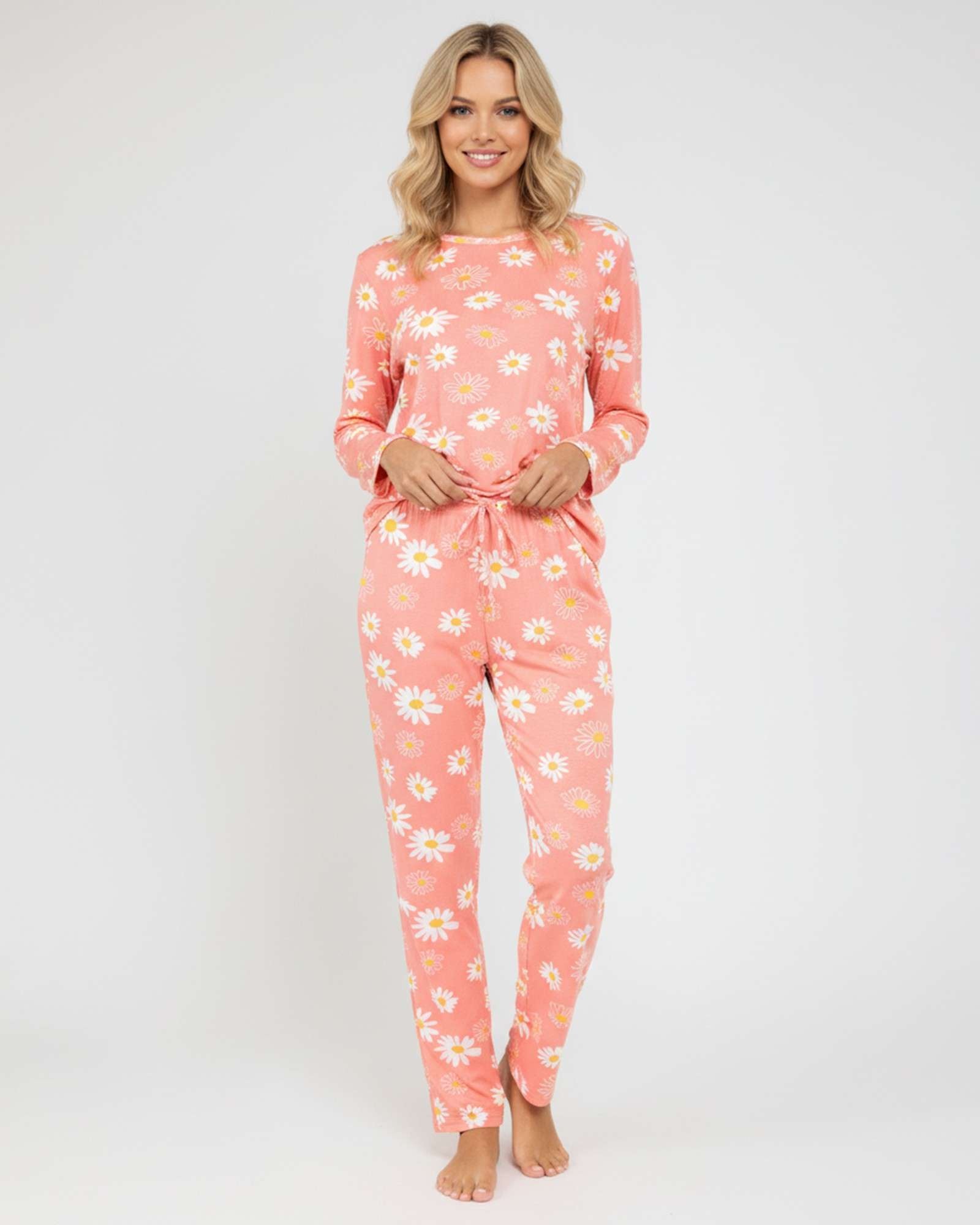 2 Pack: Women’s Pajama Set Super-Soft Long Sleeve Top With Pants