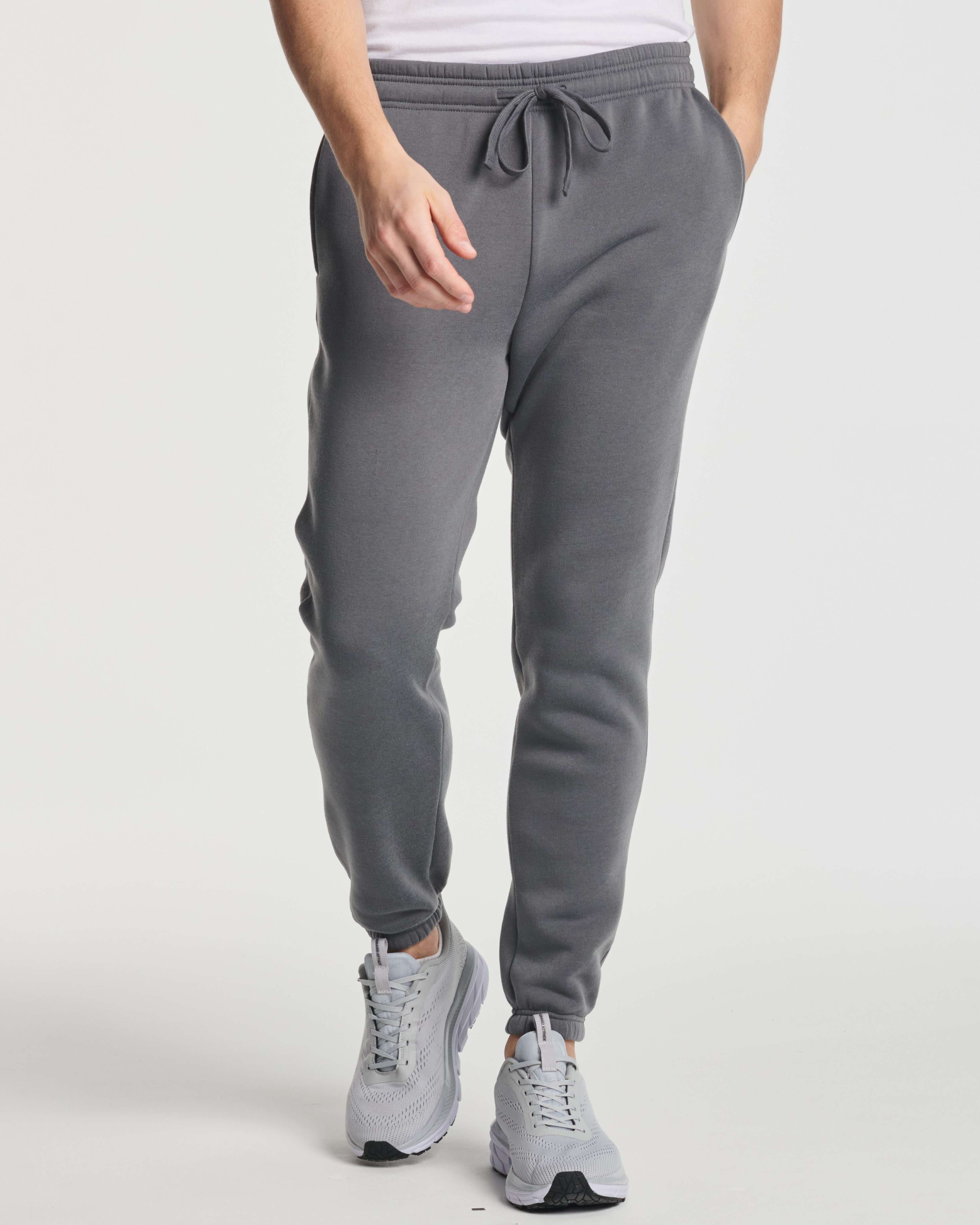 3 Pack: Men's Fleece Jogger Sweatpants (Available in Big & Tall)