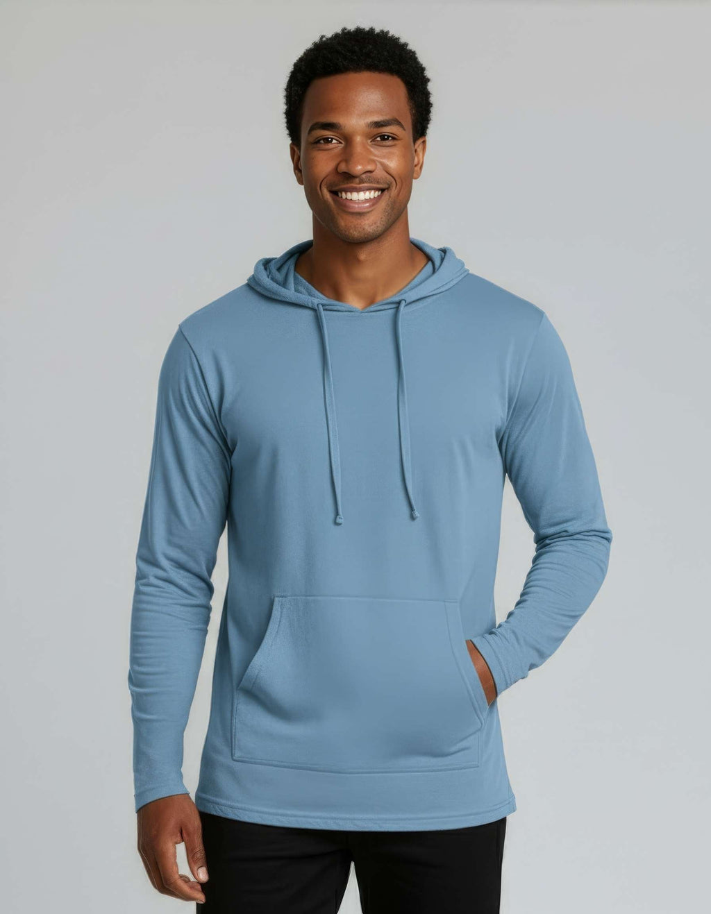 3 Pack: Mens Cotton Lightweight Pullover Hoodie
