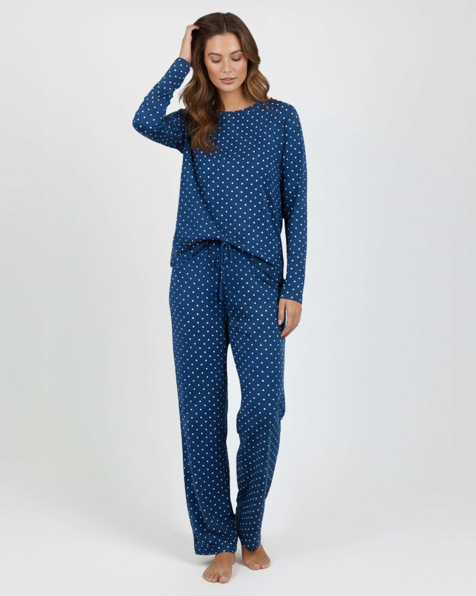 2 Pack: Women’s Pajama Set Super-Soft Long Sleeve Top With Pants