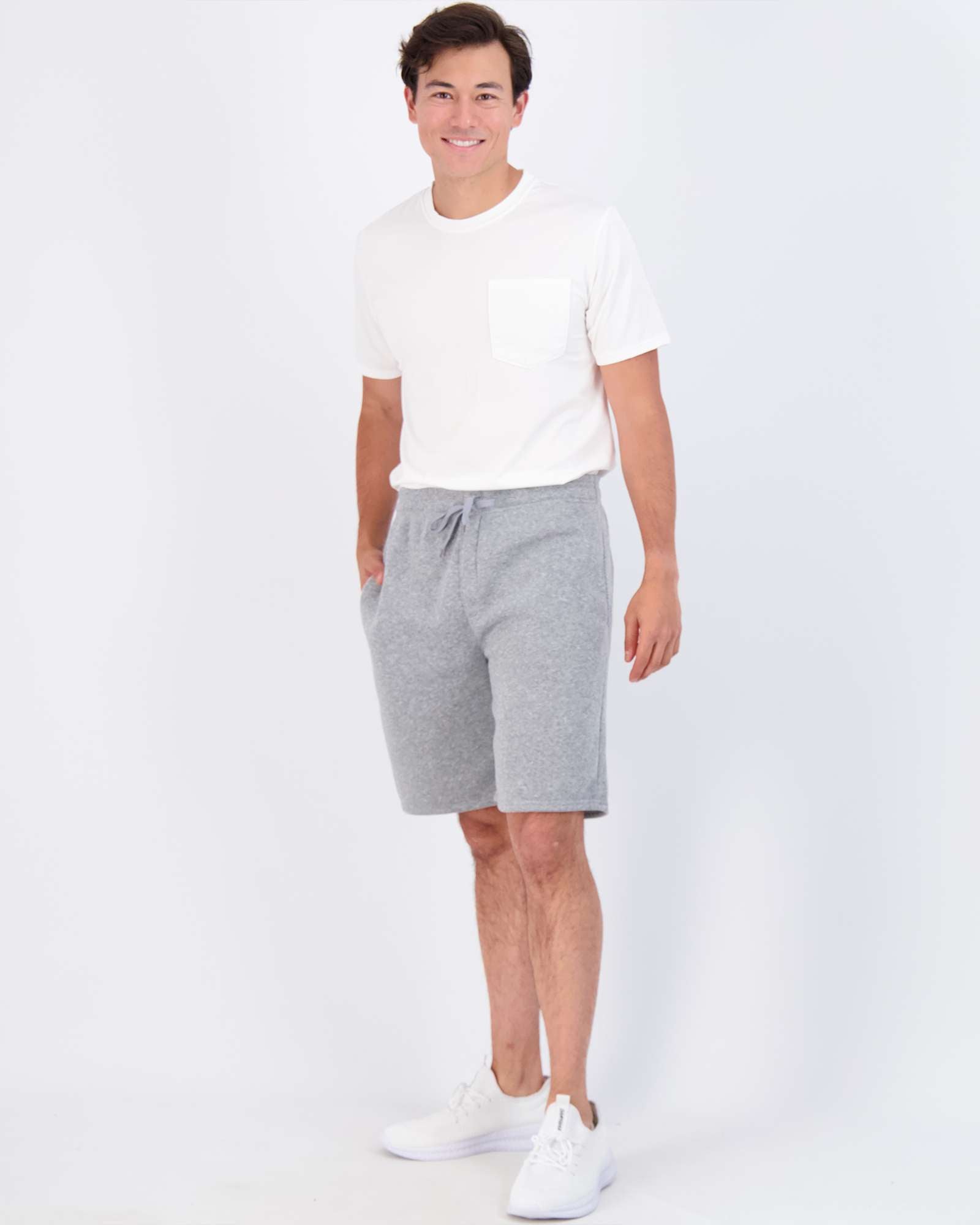 3 Pack: Mens 9" Fleece Casual Lounge Shorts