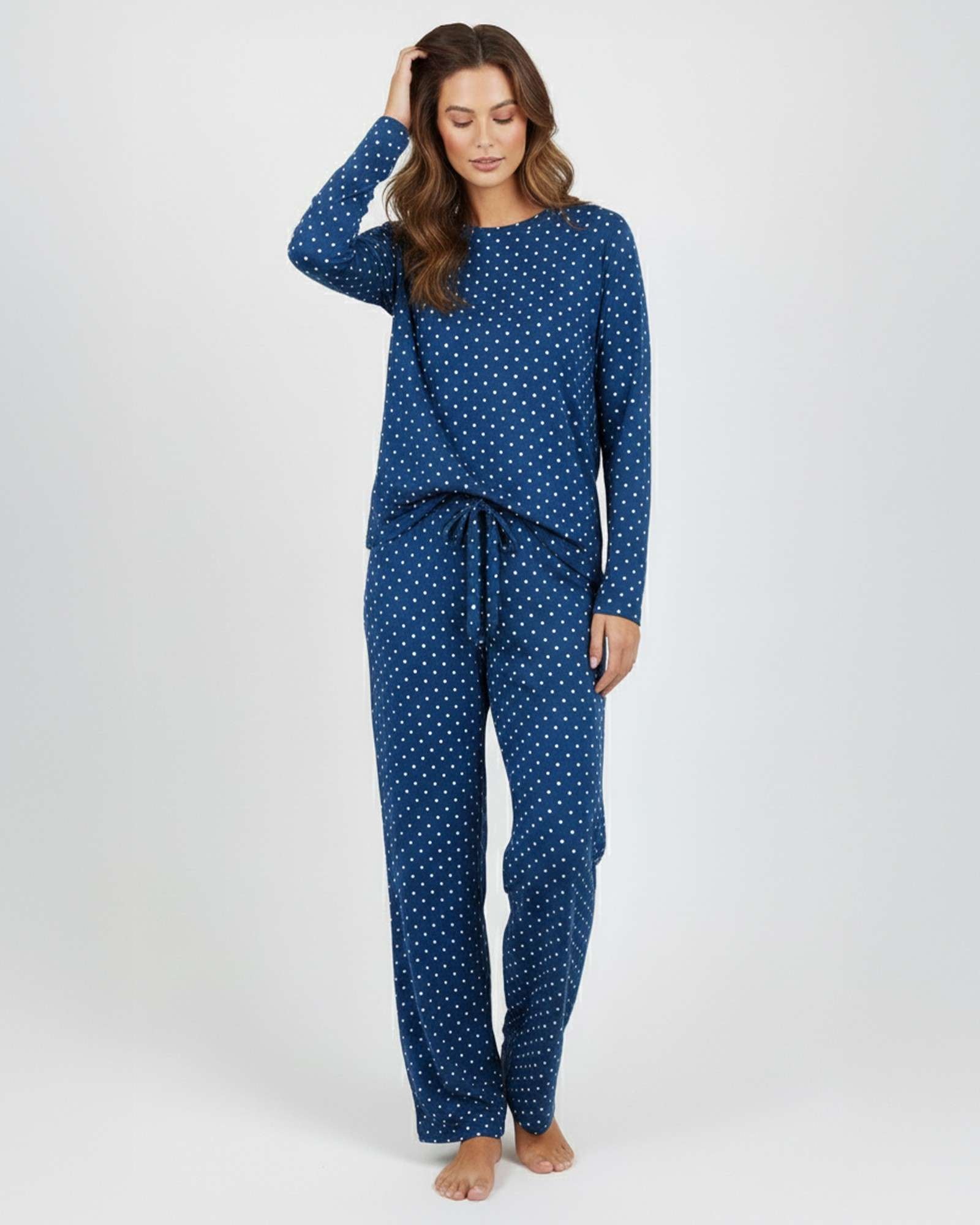 2 Pack: Women’s Pajama Set Super-Soft Long Sleeve Top With Pants