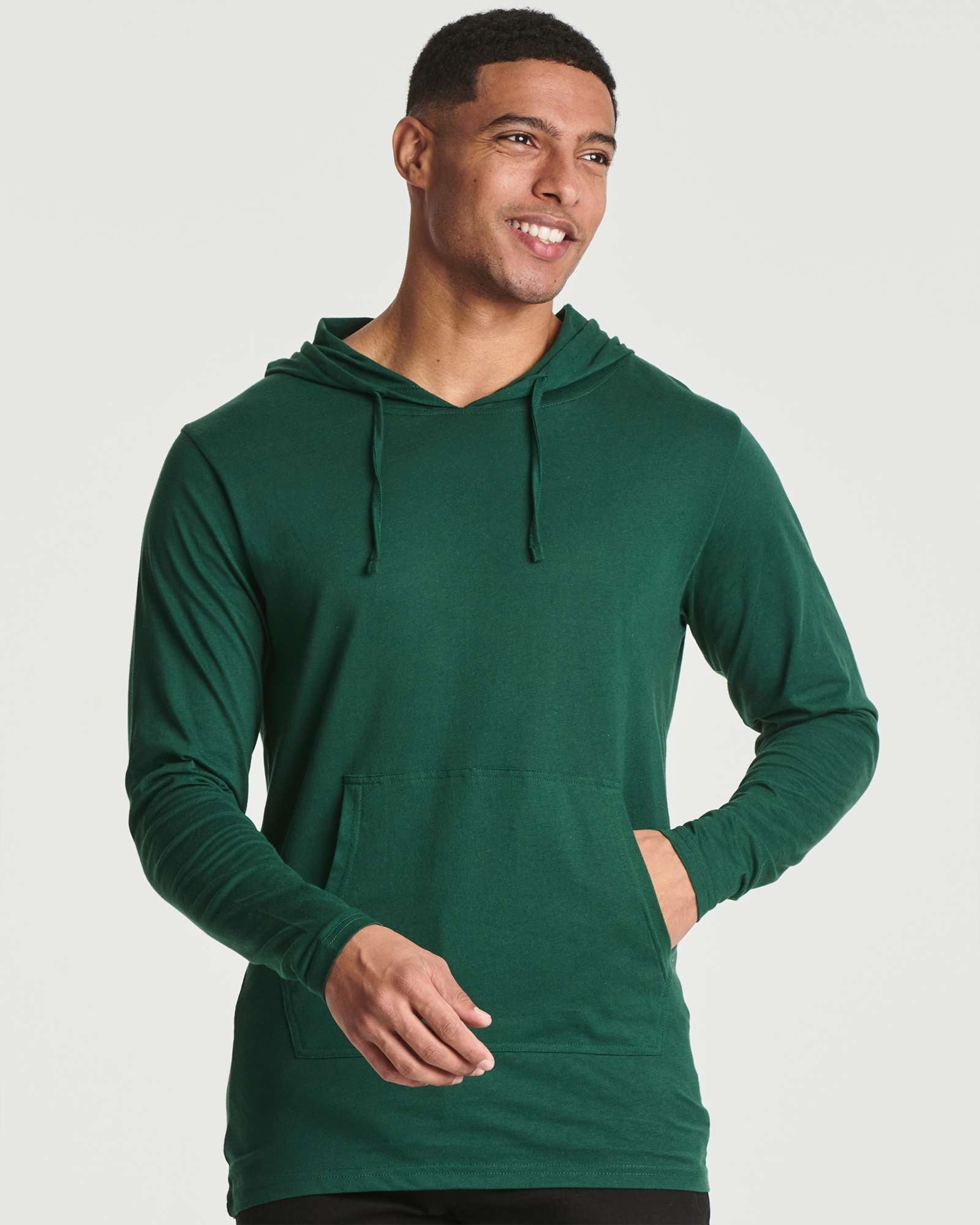3 Pack: Mens Cotton Lightweight Pullover Hoodie