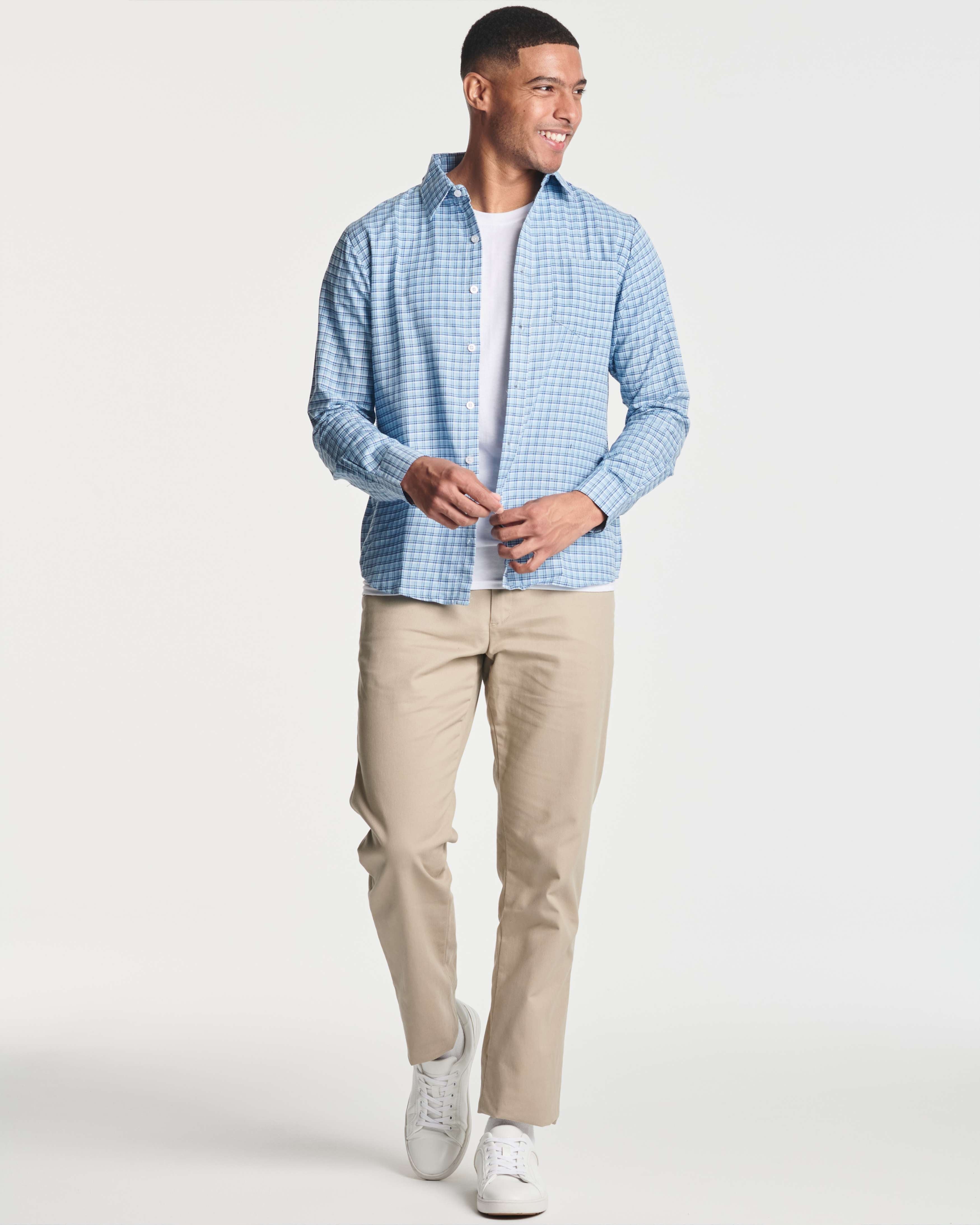 3 Pack: Men's Regular-Fit Long Sleeve Poplin Shirt (Available in Big & Tall)