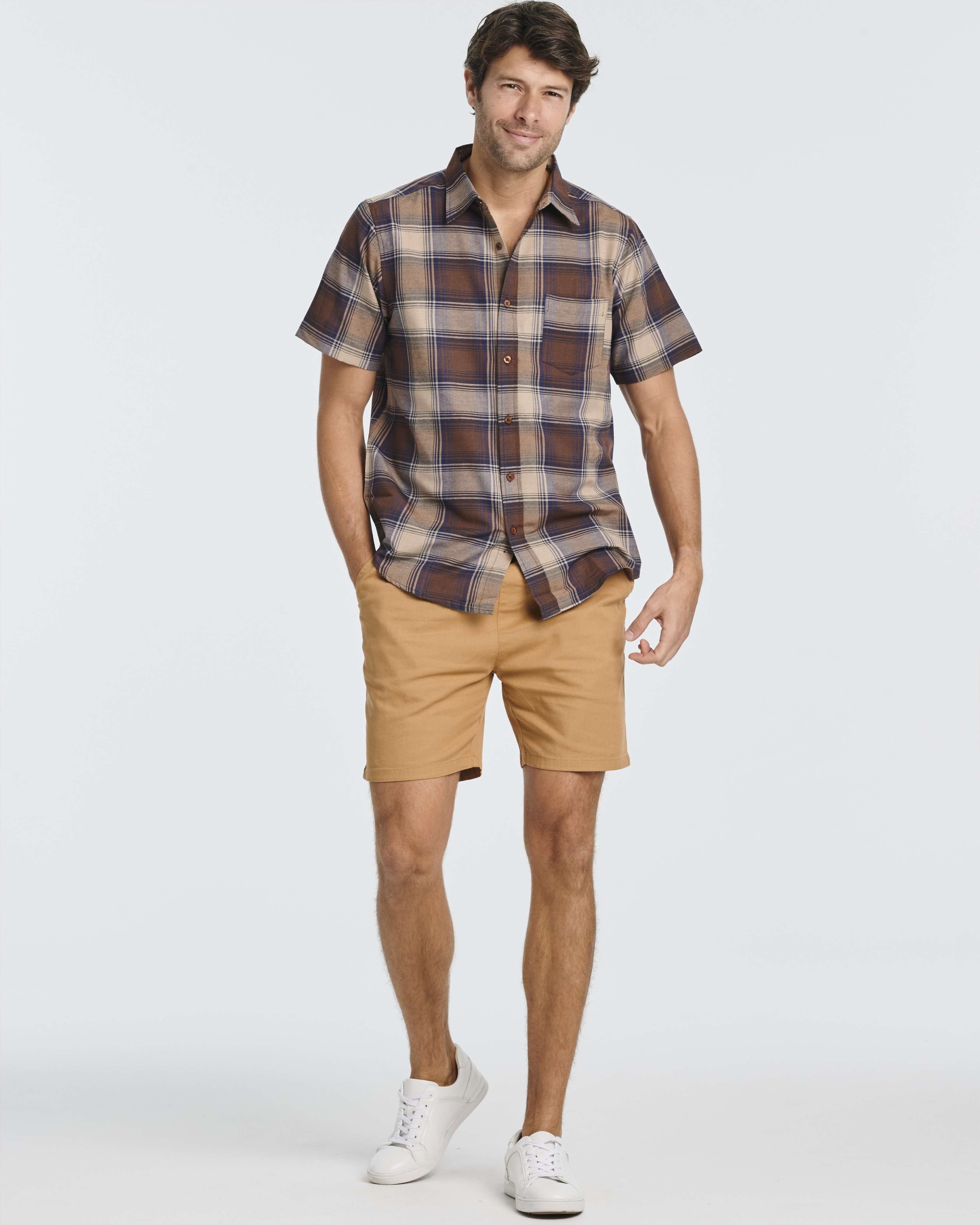 3 Pack: Men's Regular-Fit Short Sleeve Woven Shirt