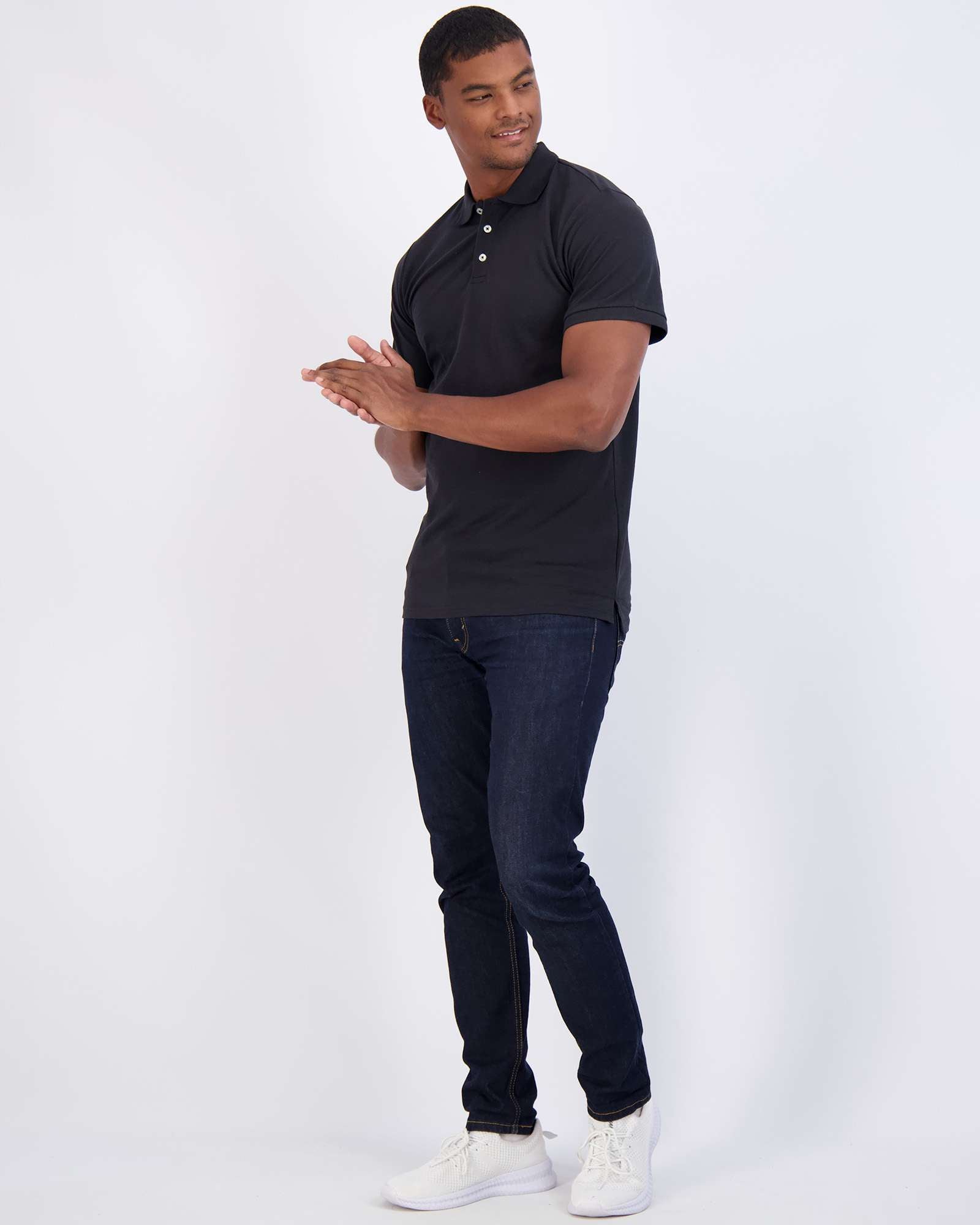 3 Pack: Mens Cotton Pique Short Sleeve Polo Shirt