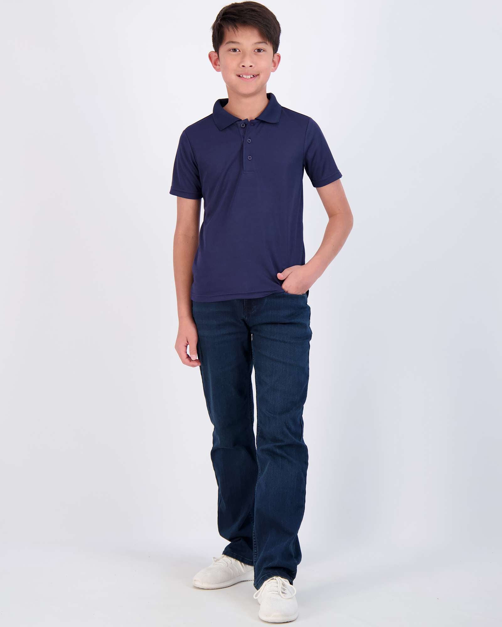 3 Pack: Boys' Short Sleeve Polo Shirt
