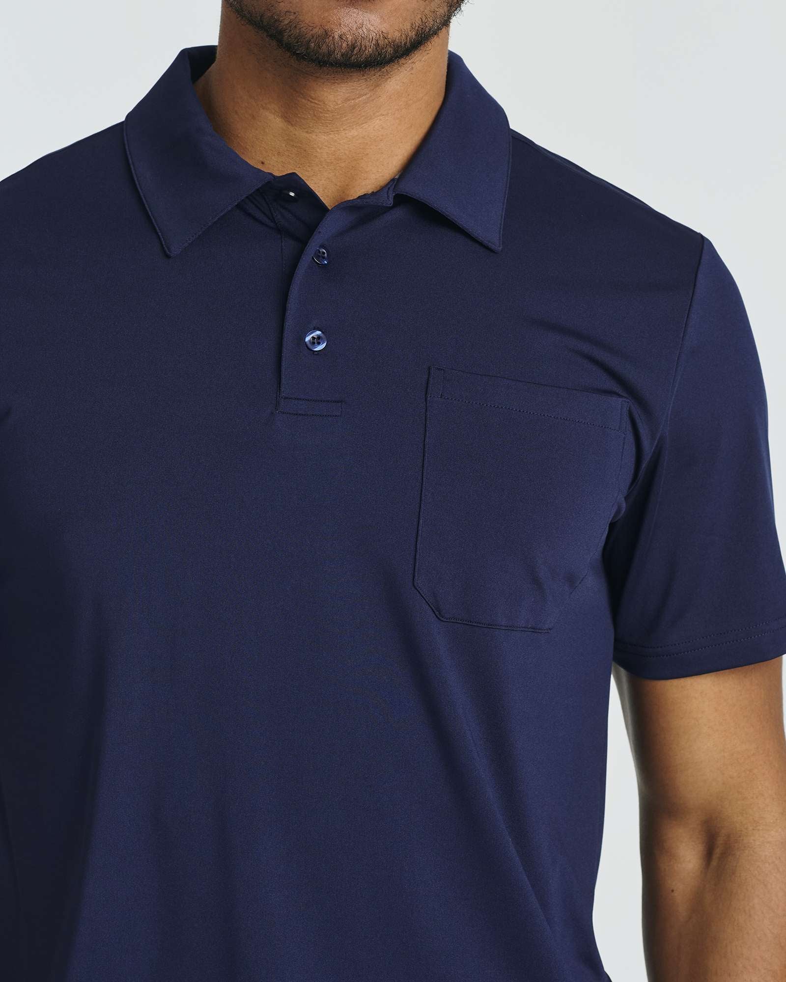 3 Pack: Men's Short Sleeve Pocket Polo Shirt (Available in Big & Tall)