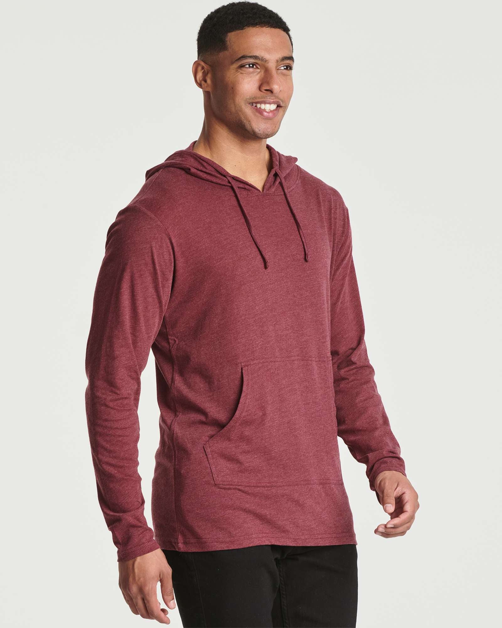 3 Pack: Mens Cotton Lightweight Pullover Hoodie