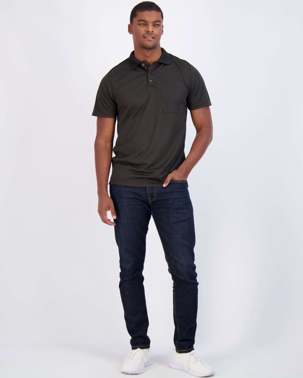 3 Pack: Men's Short Sleeve Dry-Fit Polo Shirt (Available in Big & Tall)