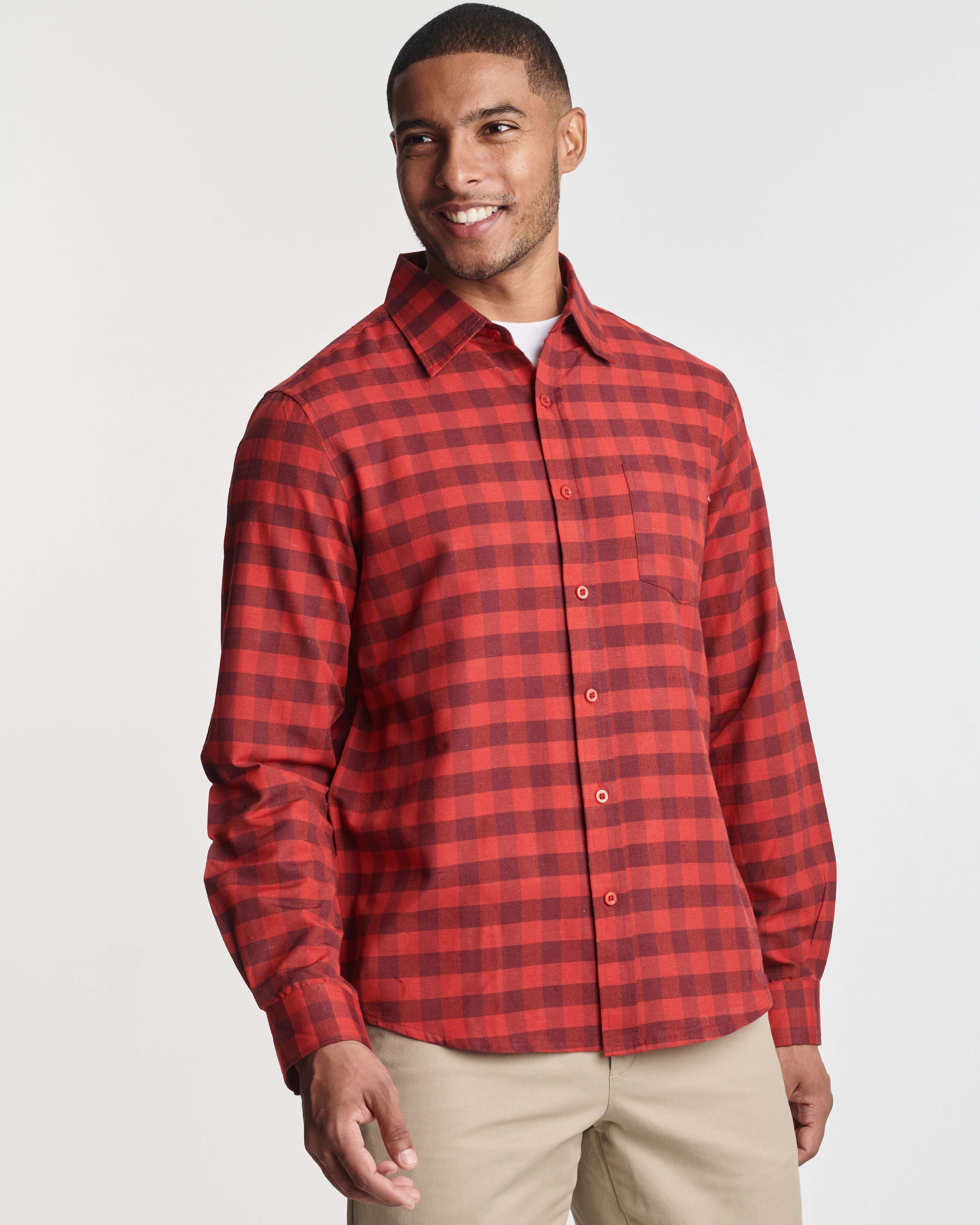 3 Pack: Men's Regular-Fit Long Sleeve Poplin Shirt (Available in Big & Tall)
