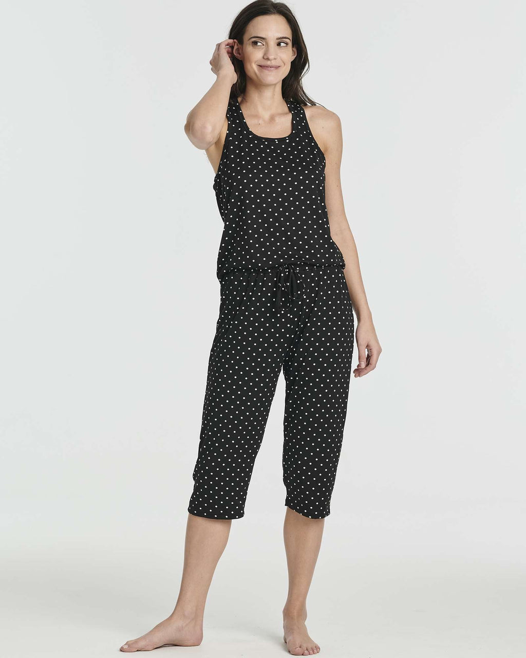 2 Pack: Women's Pajama Set Tank Top and Capri Pants