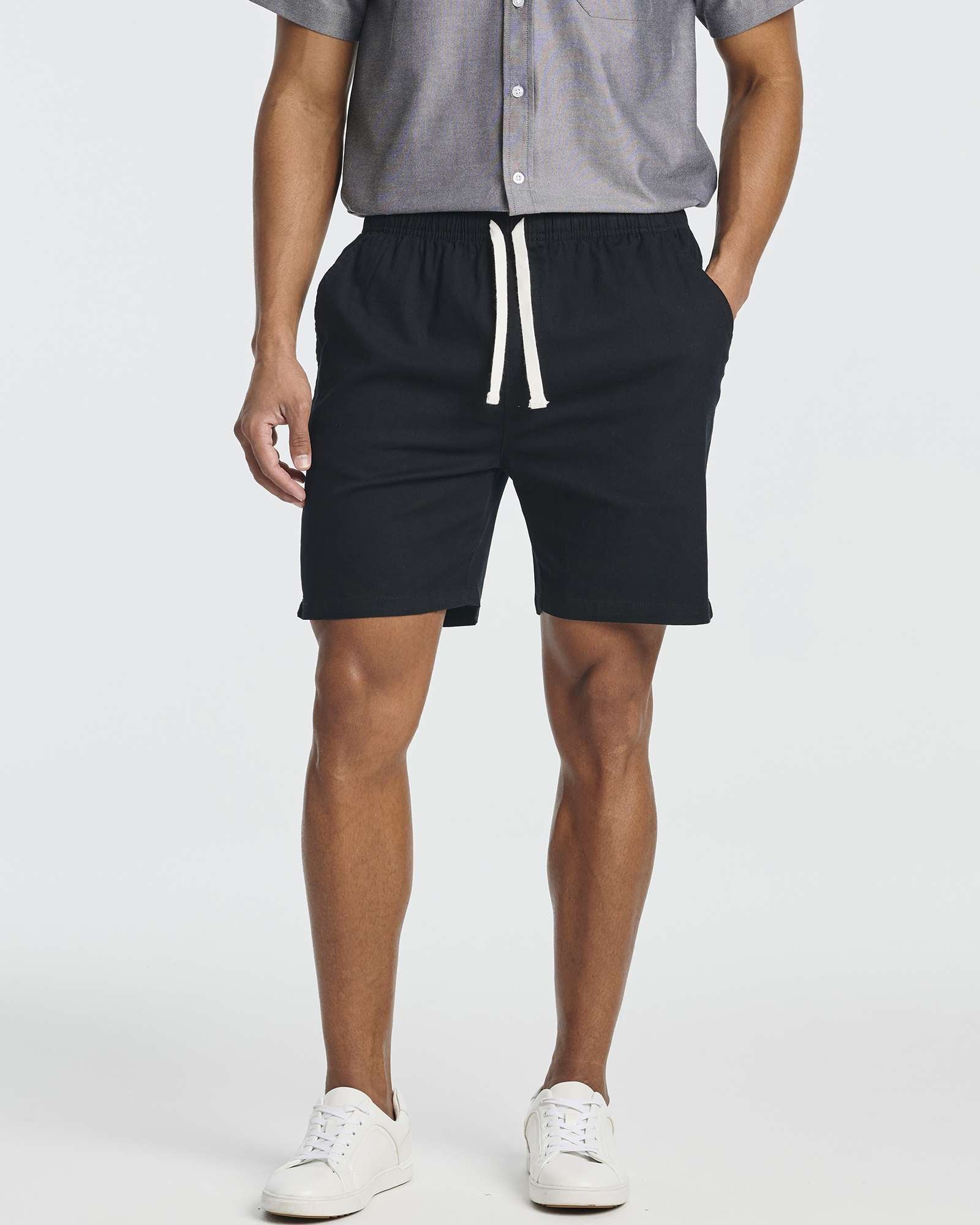 3 Pack: Men's Cotton 7" Walk Short