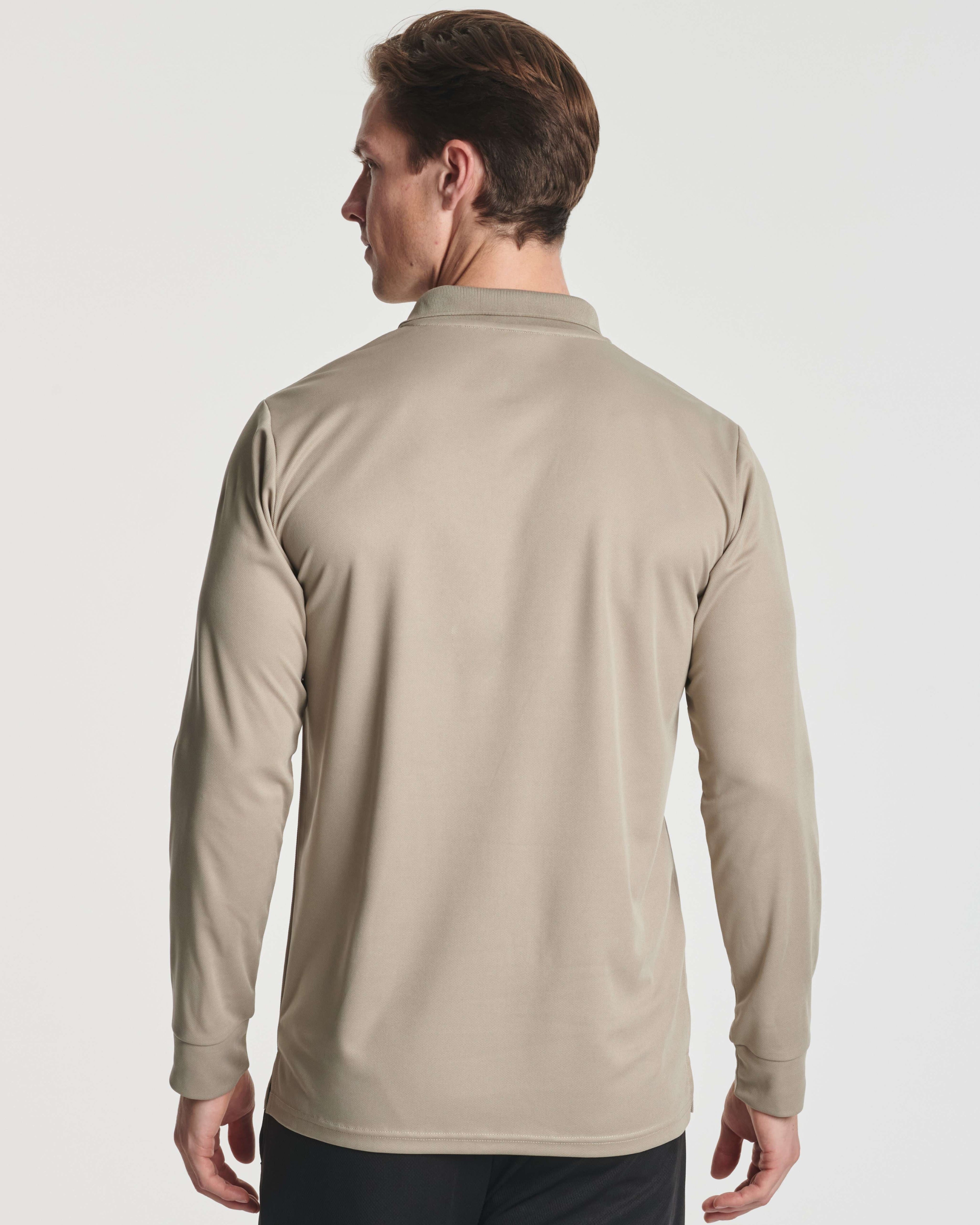 3 Pack: Men's Dry Fit Long-Sleeve Polo Shirt (Available in Big & Tall)