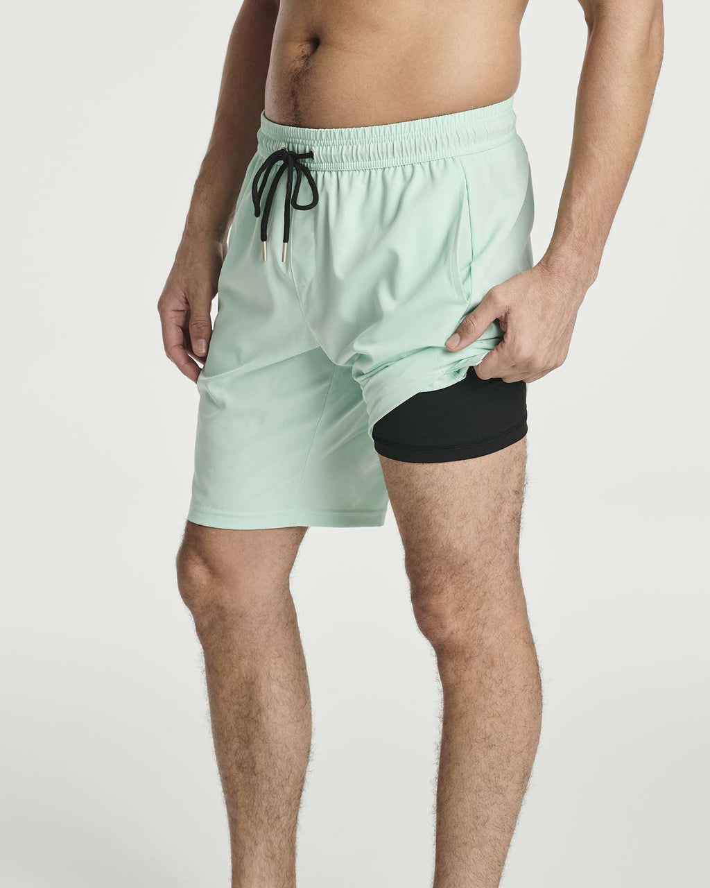 3 Pack: Men's 9" 2-in-1 Board Shorts with Compression Liner