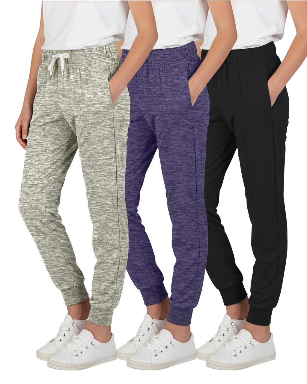 3 Pack: Girls Super-Soft Lounge Jogger Sweatpants