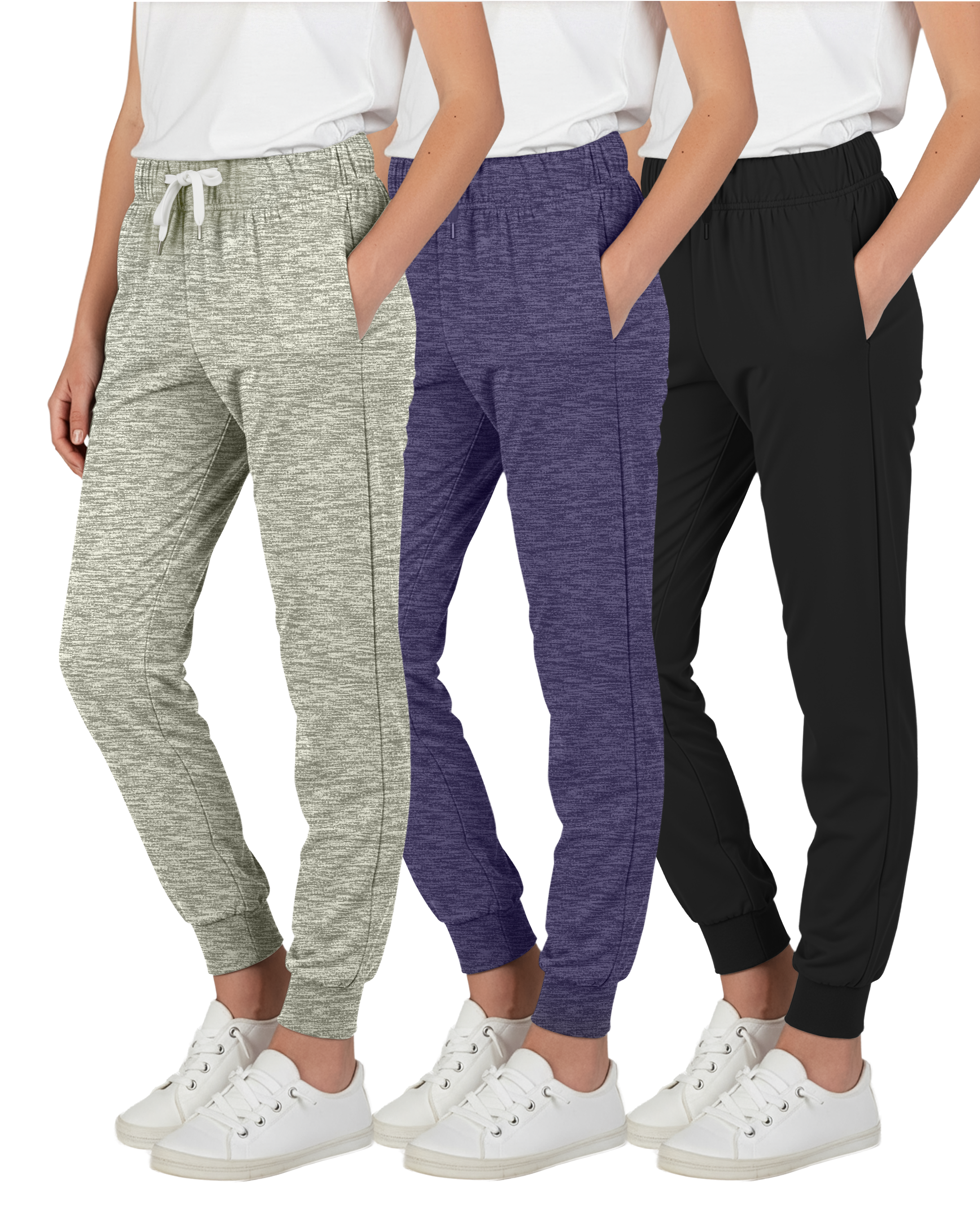 3 Pack: Girls Super-Soft Lounge Jogger Sweatpants