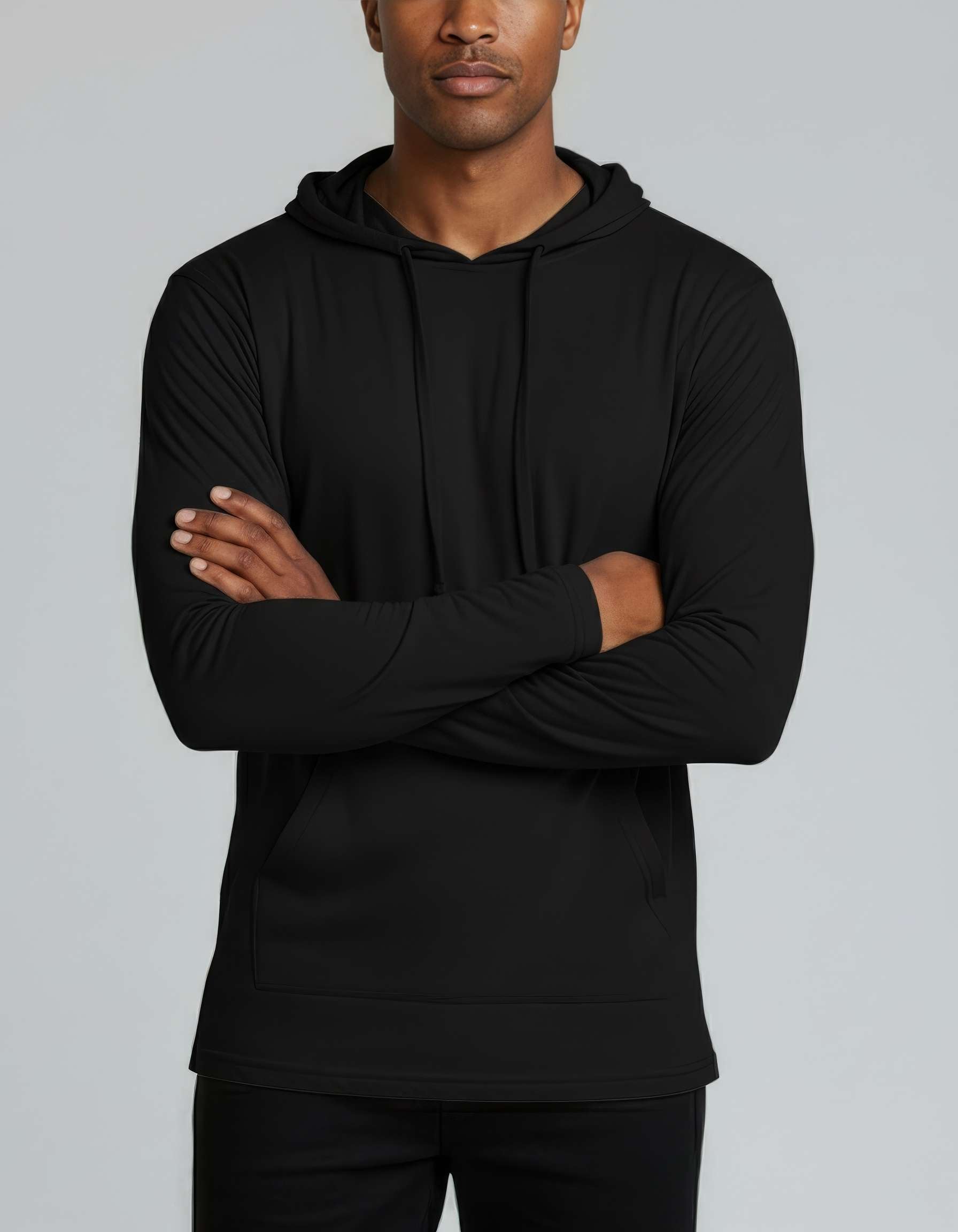 3 Pack: Mens Cotton Lightweight Pullover Hoodie