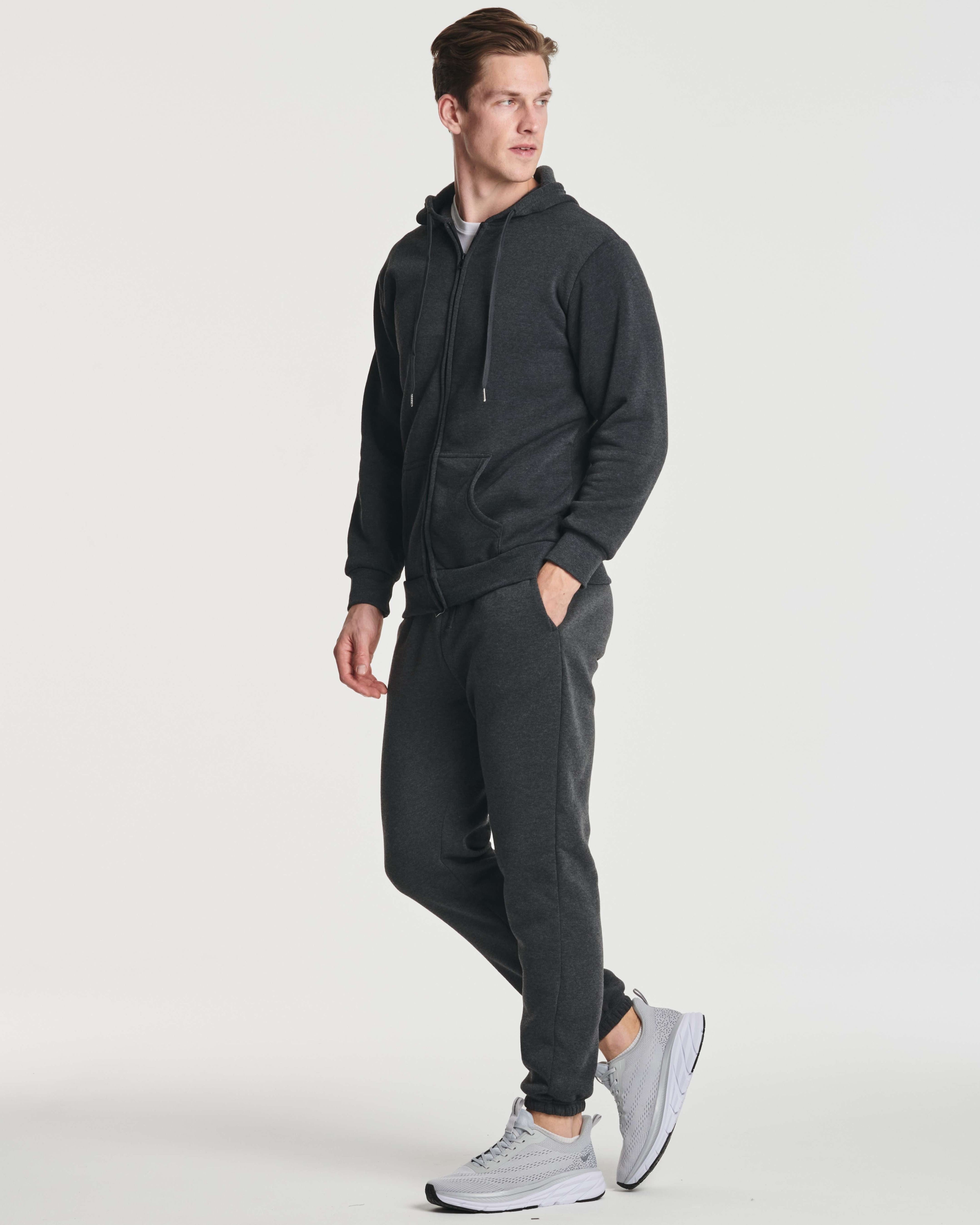 3 Pack: Men's Big & Tall Fleece Jogger Sweatpants