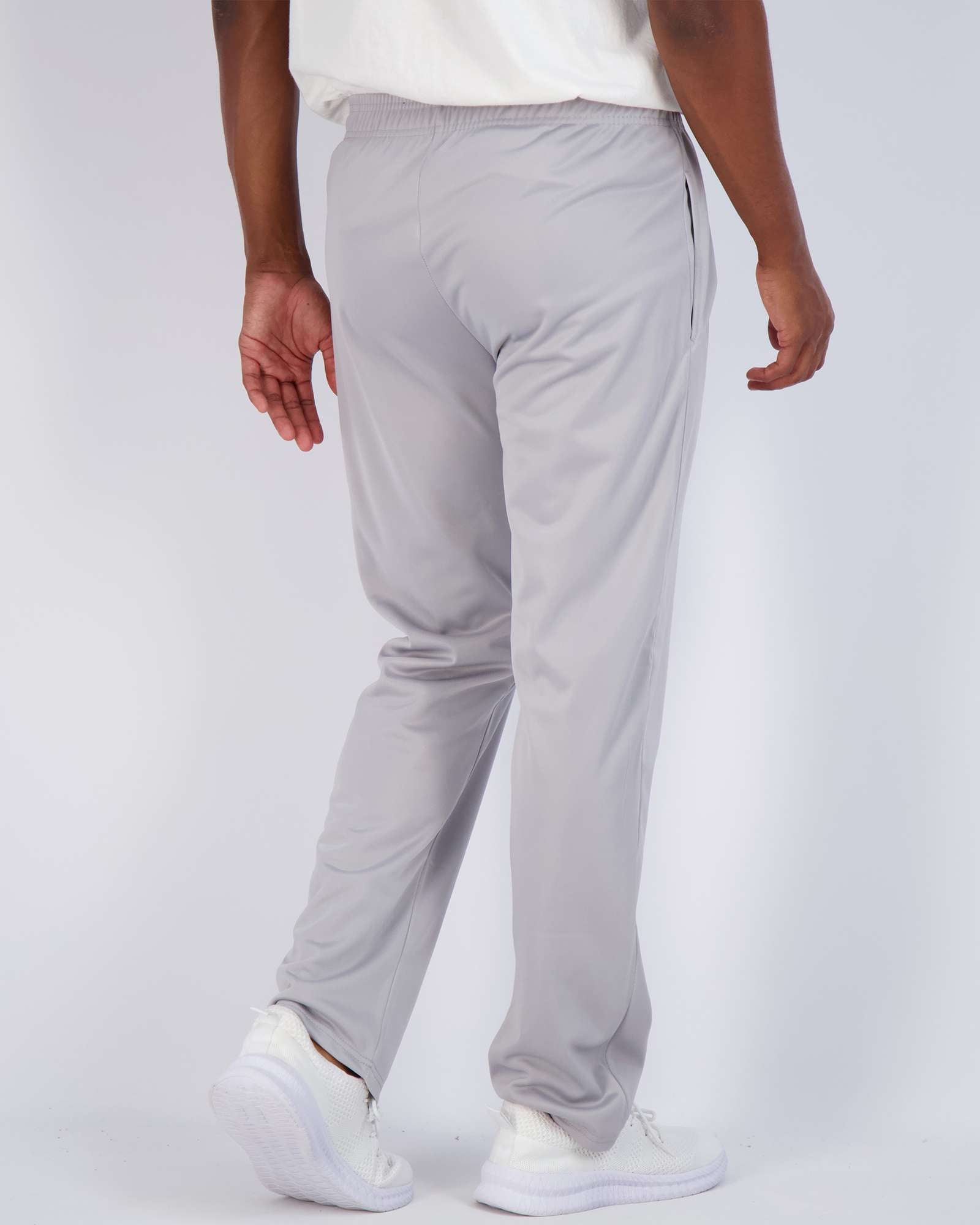 3 Pack: Mens Active Athletic Casual Tricot Open Bottom Sweatpants with Pockets (Available in Big & Tall)