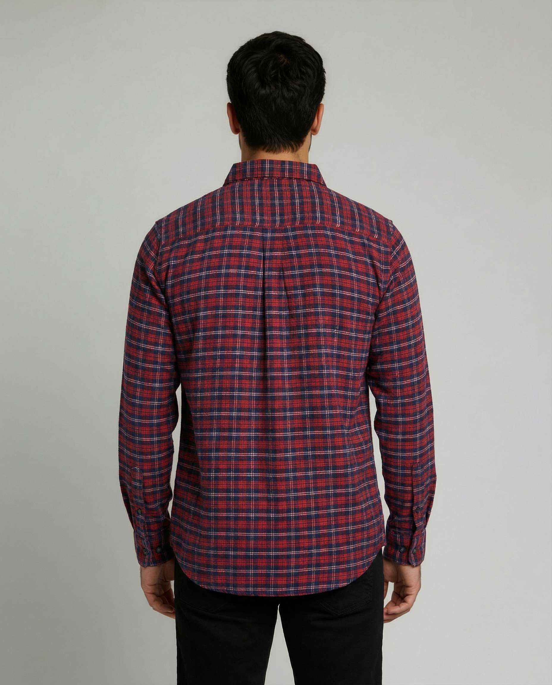 3 Pack: Men's Long-Sleeve Flannel Shirt