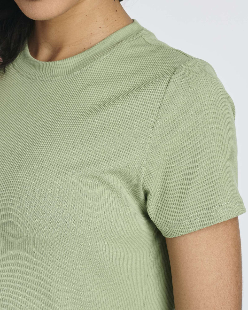 2 Pack: Women's Soft Ribbed Knit Crop Top & Short Set