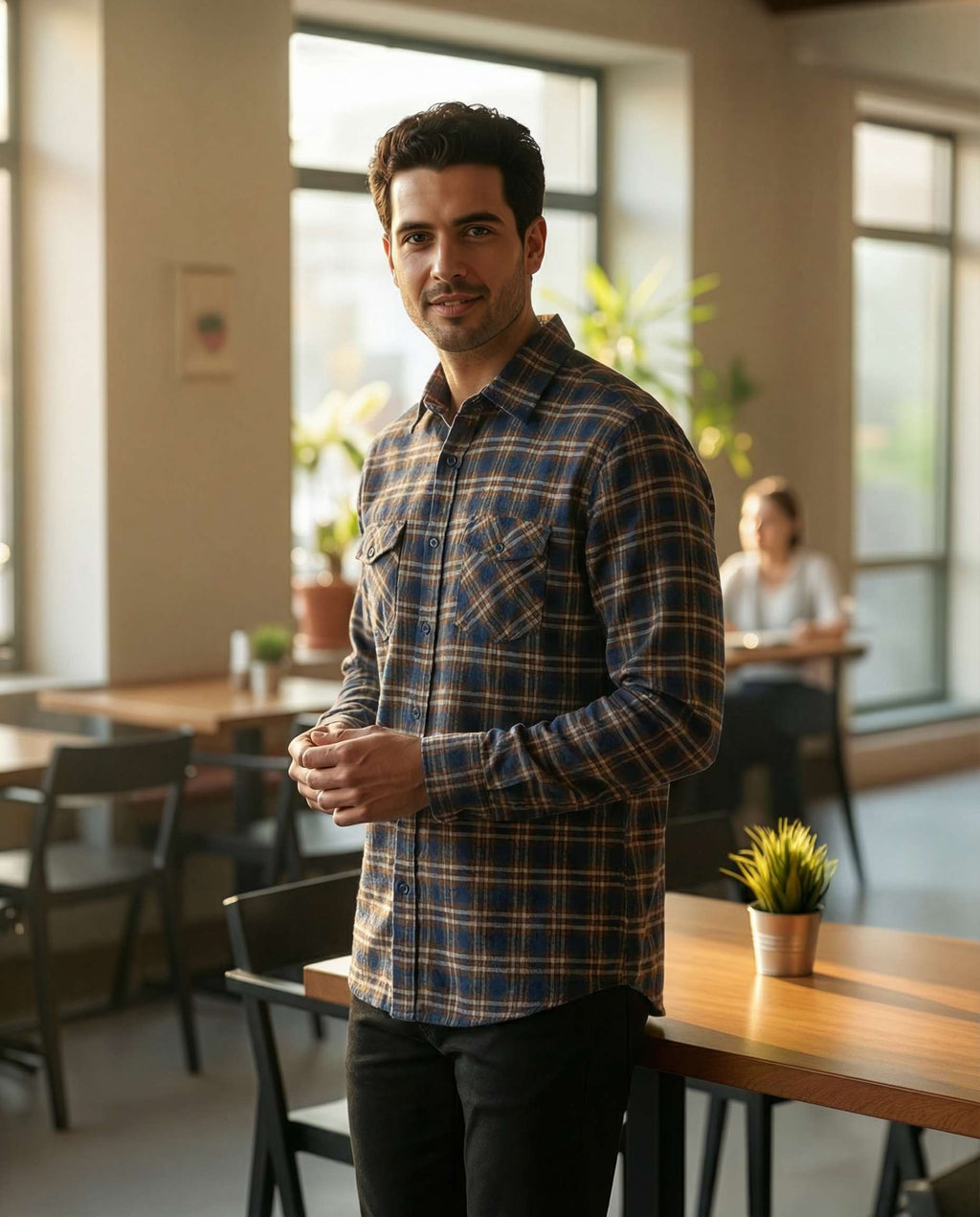 3 Pack: Men's Long-Sleeve Flannel Shirt