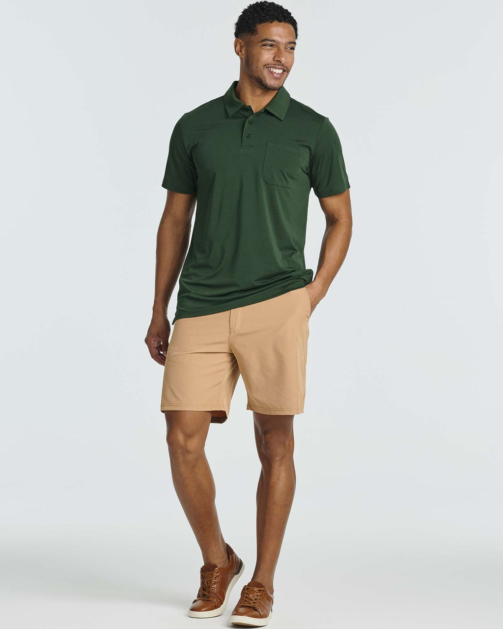 3 Pack: Men's Short Sleeve Pocket Polo Shirt (Available in Big & Tall)