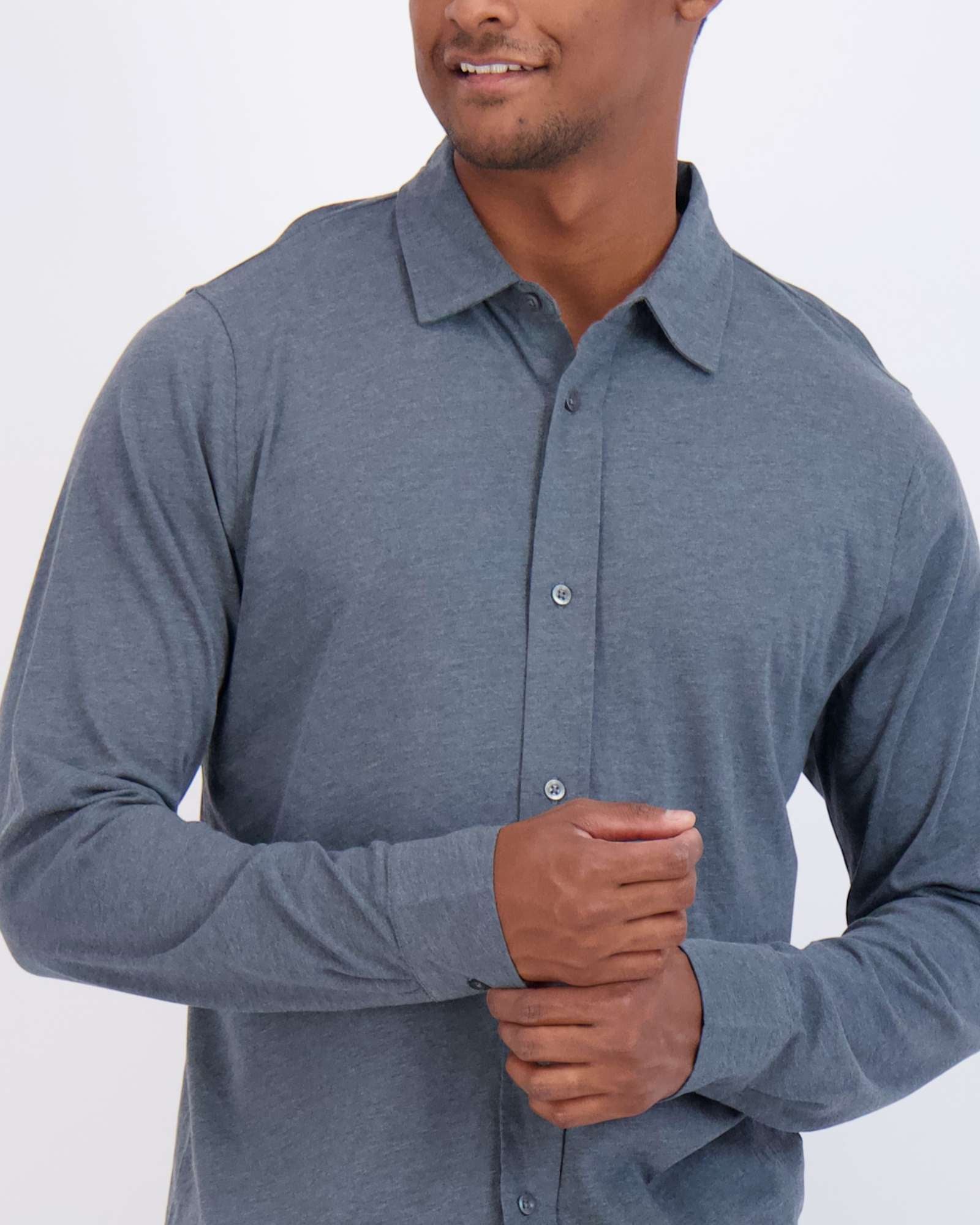 3 Pack: Men's Long Sleeve Button Down Shirt