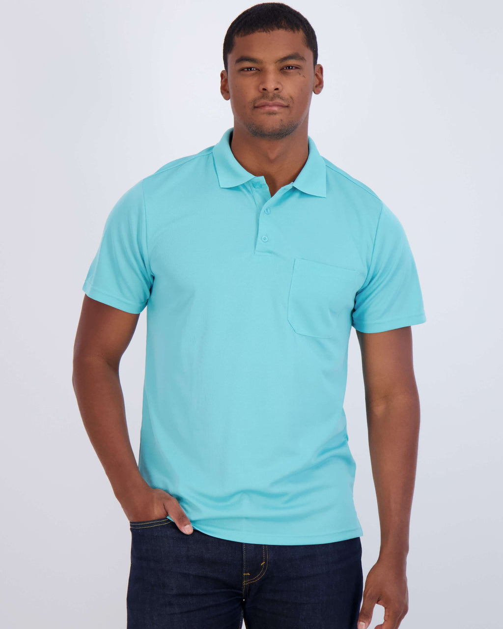 3 Pack: Men's Short Sleeve Dry-Fit Polo Shirt (Available in Big & Tall)