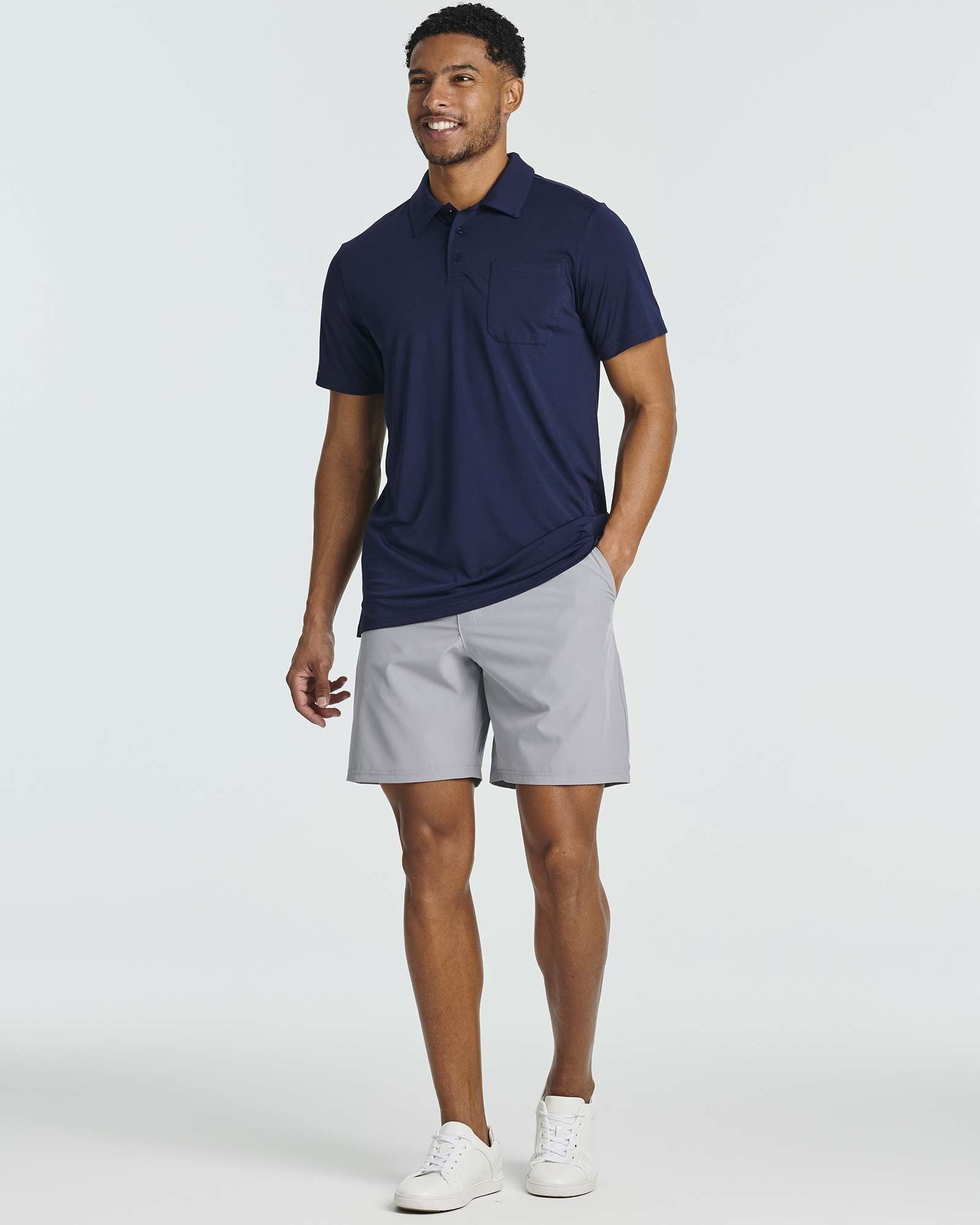 3 Pack: Men's Short Sleeve Pocket Polo Shirt (Available in Big & Tall)