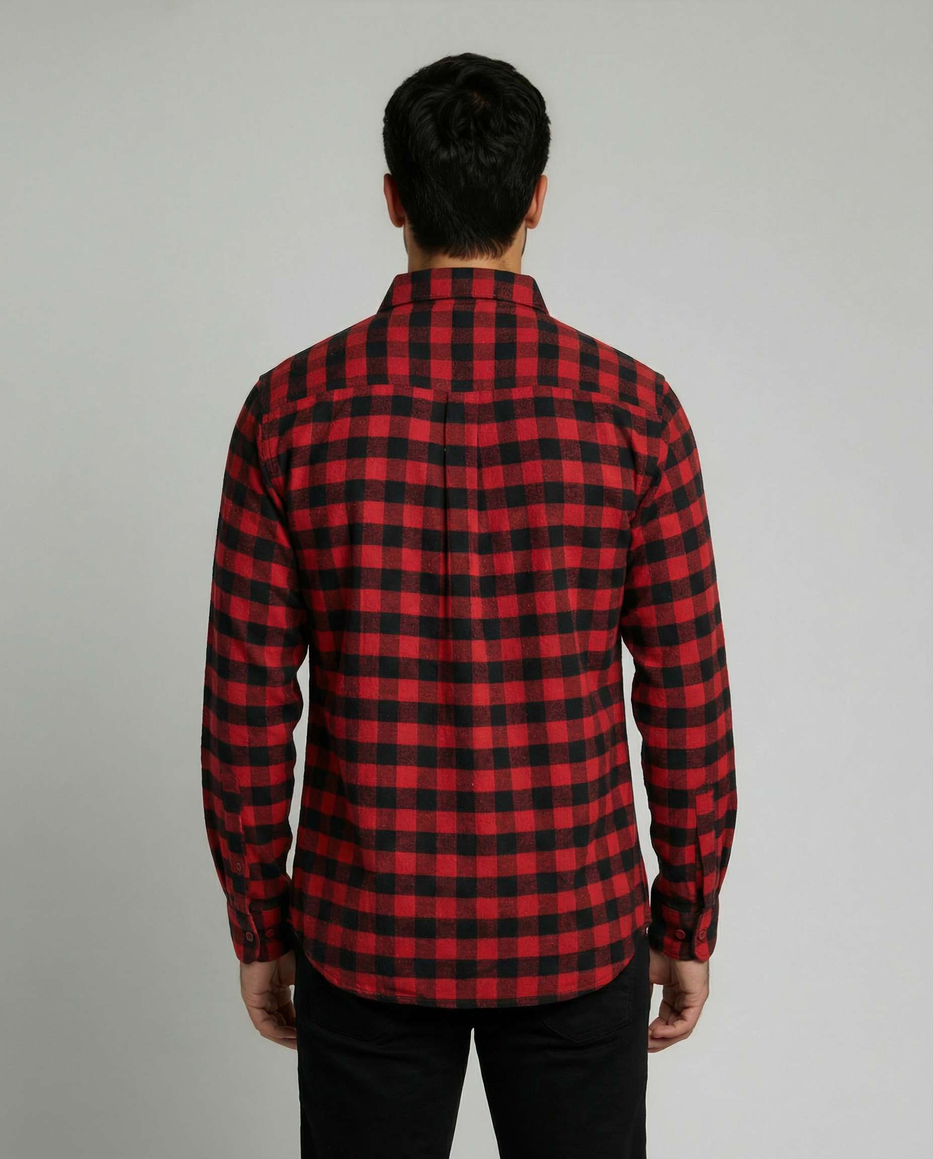 3 Pack: Men's Long-Sleeve Flannel Shirt