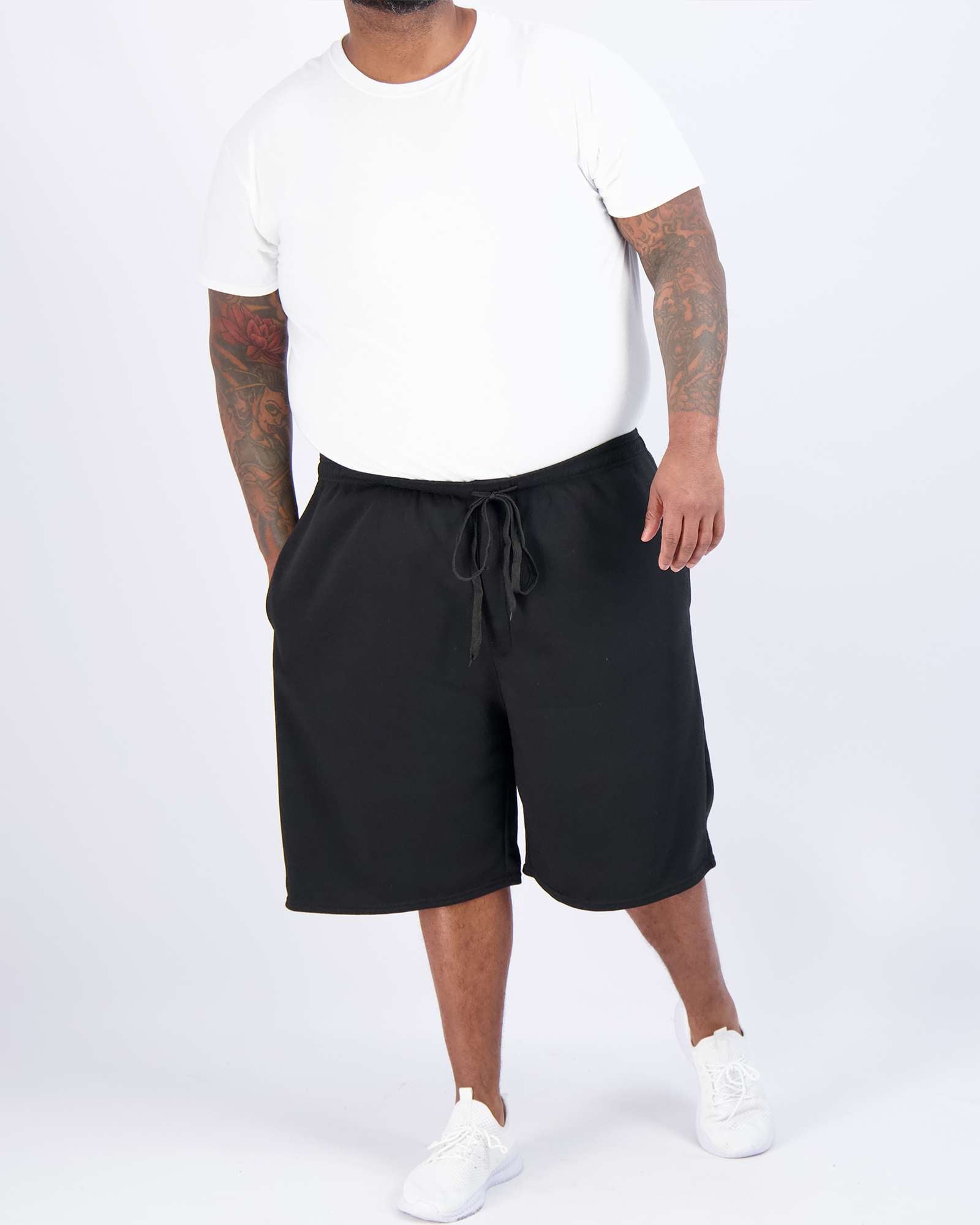 3 Pack: Mens 9" Fleece Casual Lounge Shorts