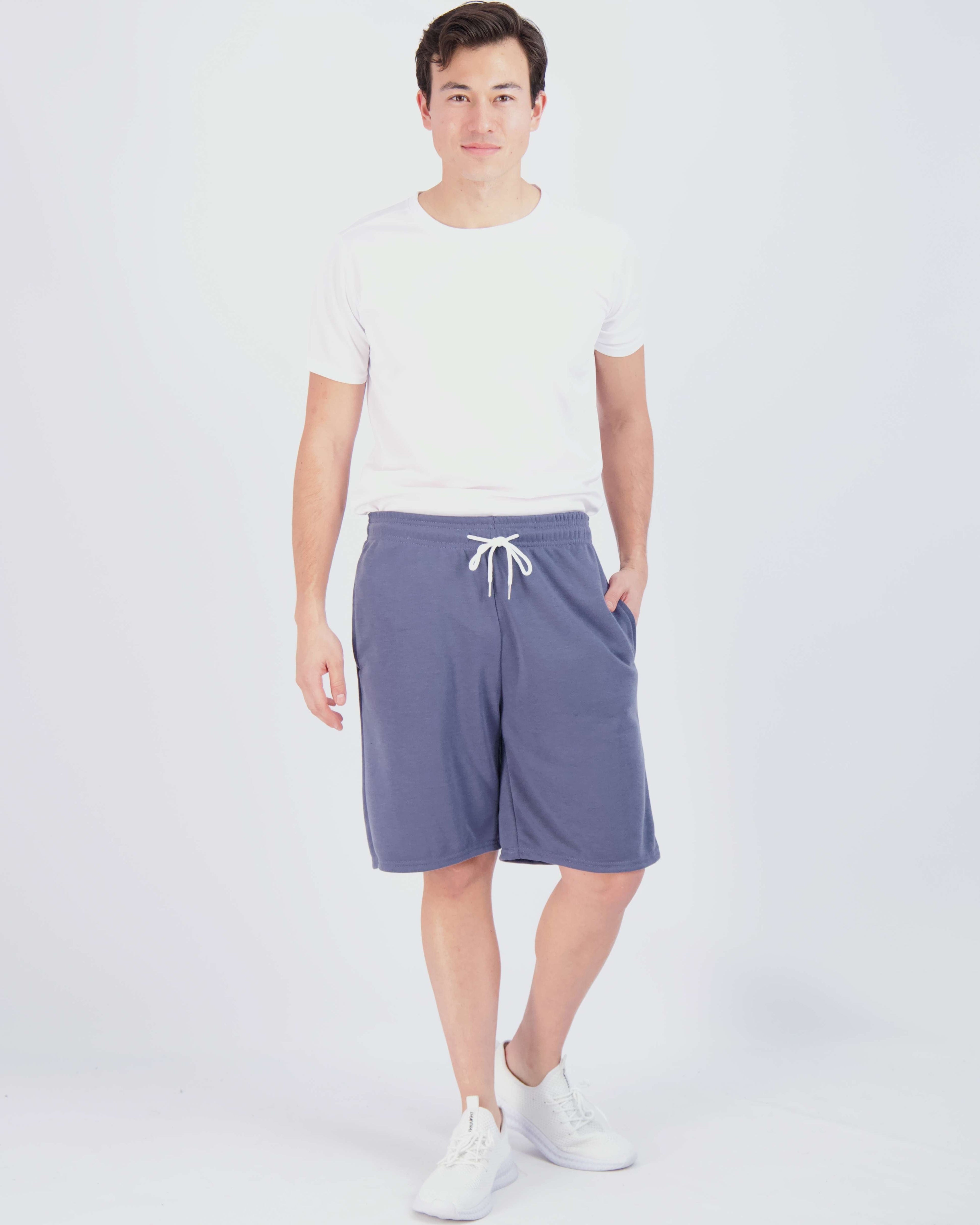 3 Pack: Mens 9" French Terry Casual Shorts