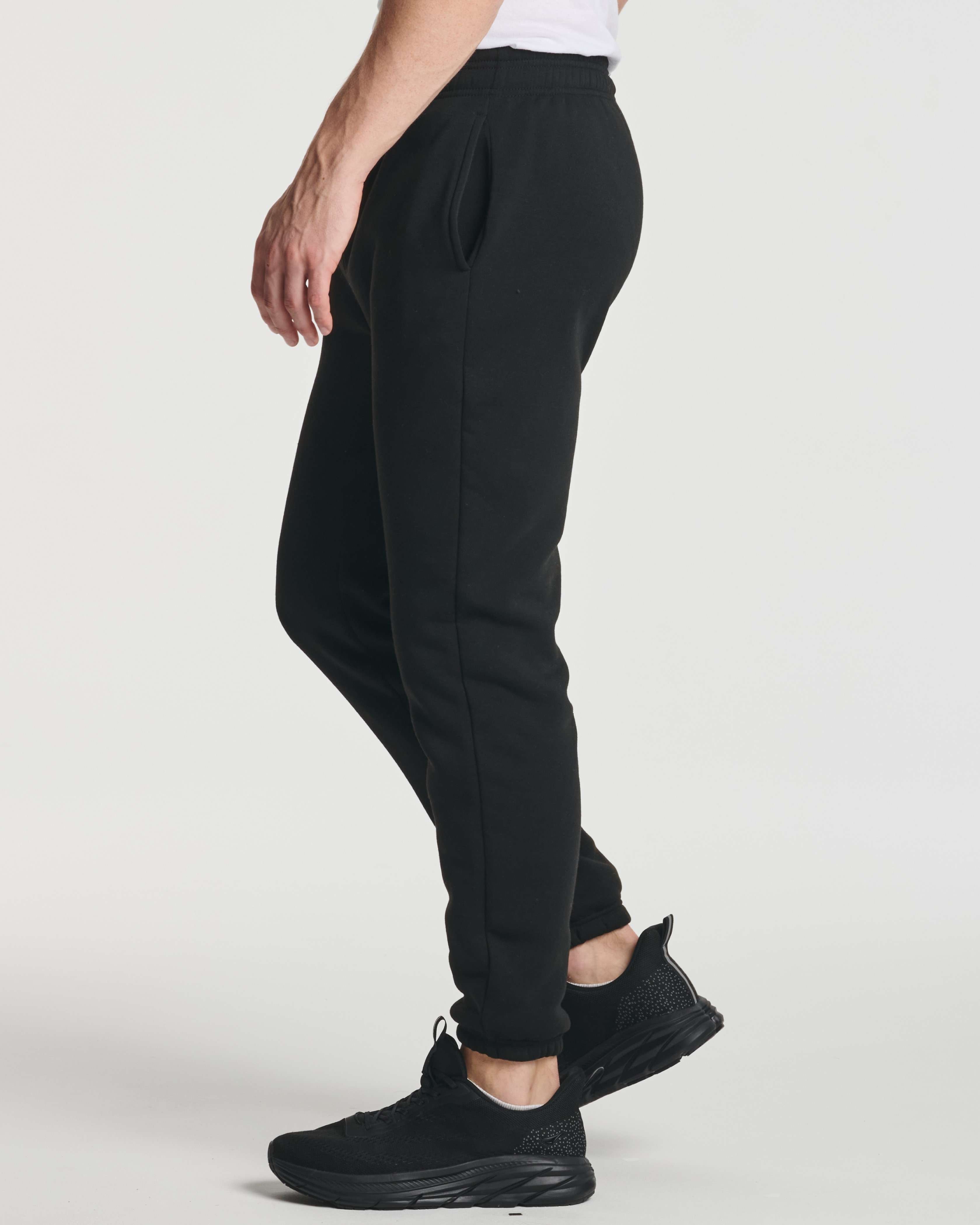 3 Pack: Men's Fleece Jogger Sweatpants (Available in Big & Tall)