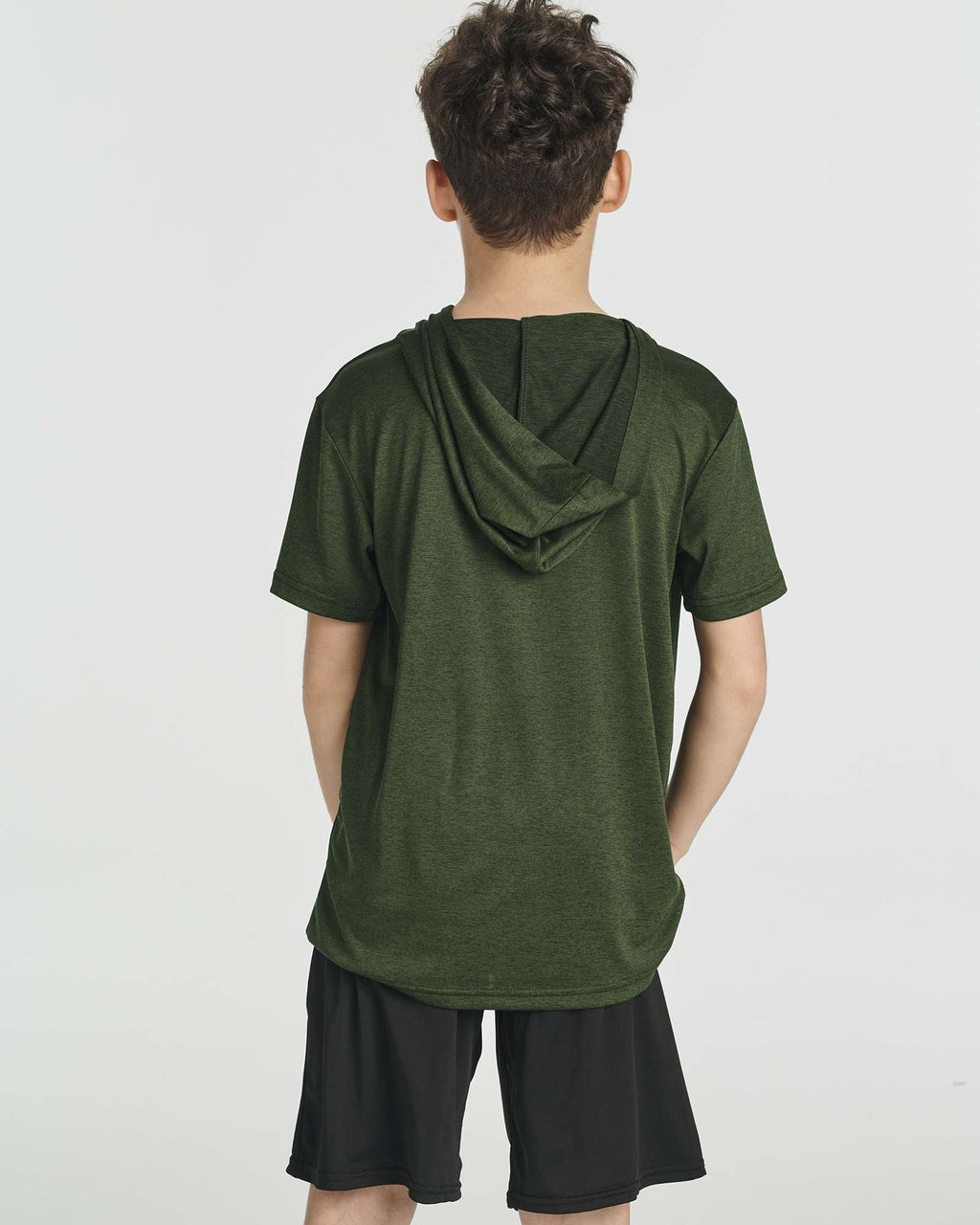 3 Pack: Boys' Dry-Fit Short Sleeve Workout Hoodie