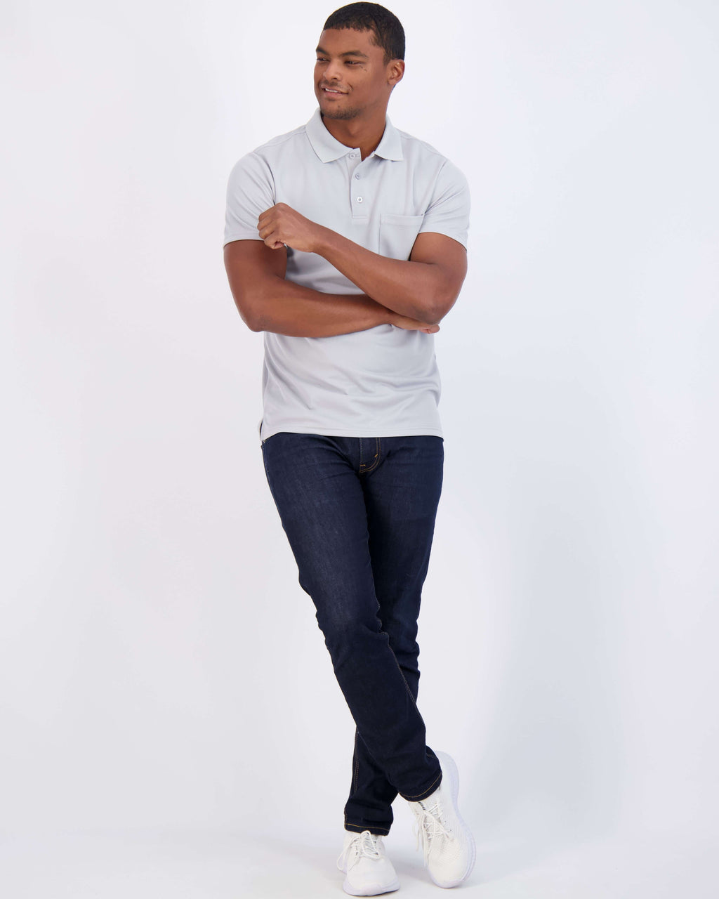 3 Pack: Men's Short Sleeve Dry-Fit Polo Shirt (Available in Big & Tall)