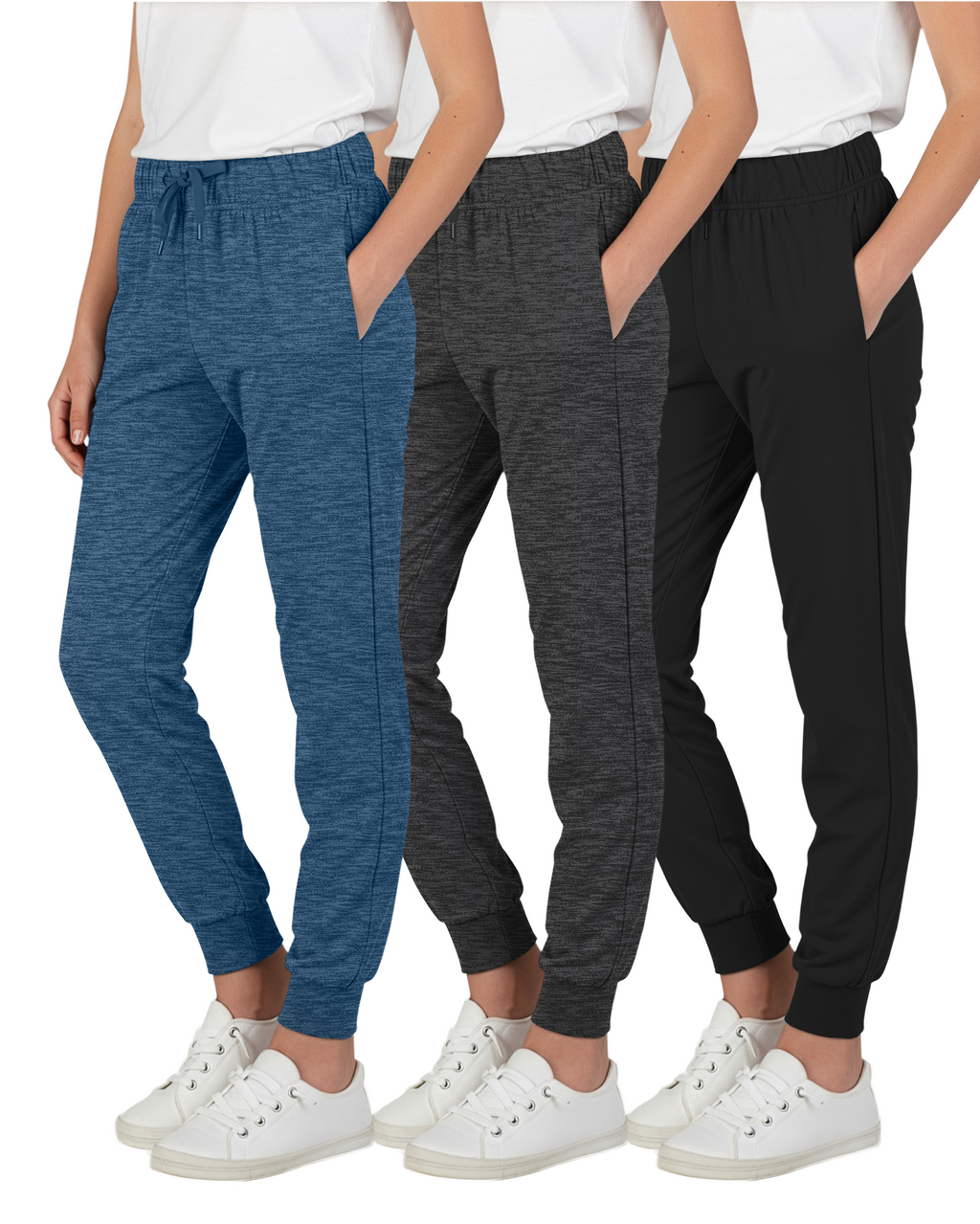 3 Pack: Girls Super-Soft Lounge Jogger Sweatpants