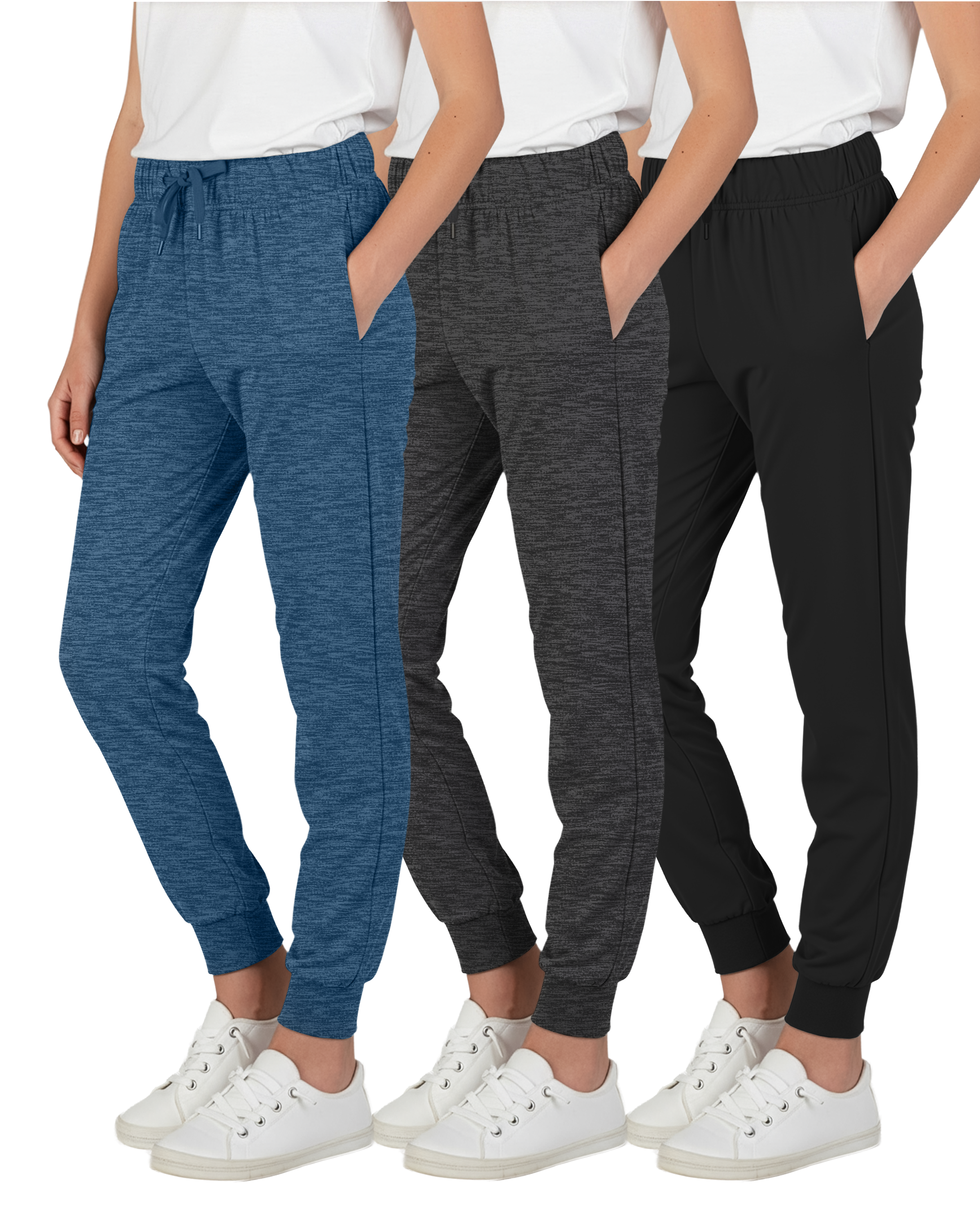 3 Pack: Girls Super-Soft Lounge Jogger Sweatpants