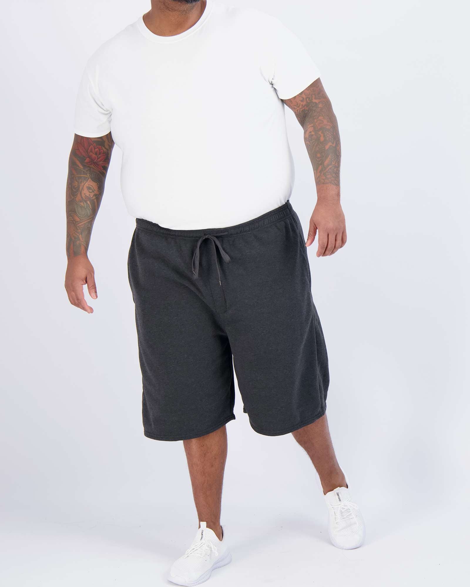 3 Pack: Mens 9" Fleece Casual Lounge Shorts