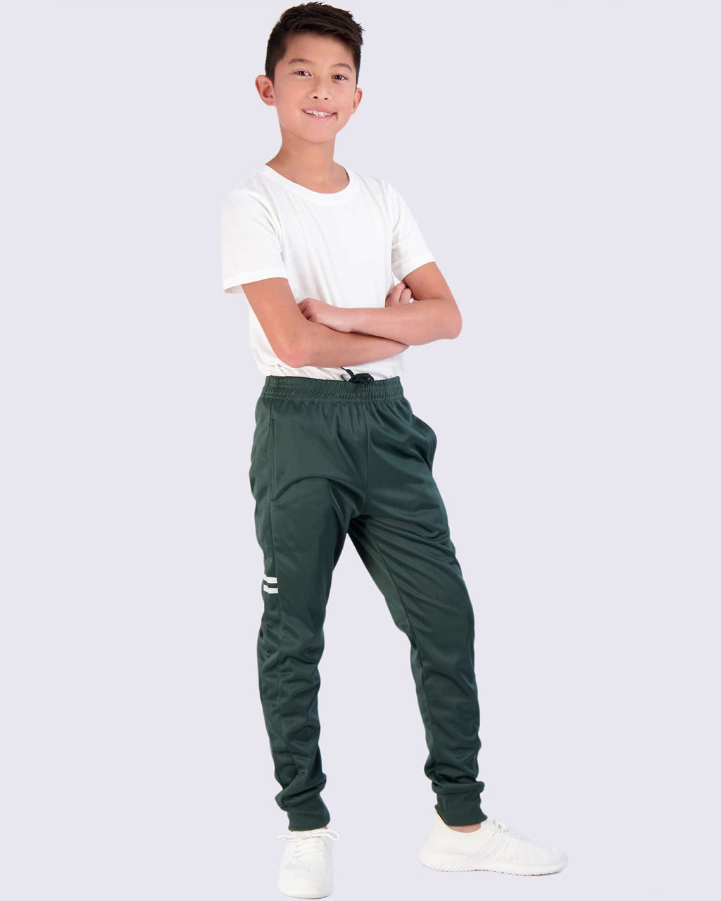 3 Pack: Boys Active Fleece-Lined Tricot Jogger Sweatpants