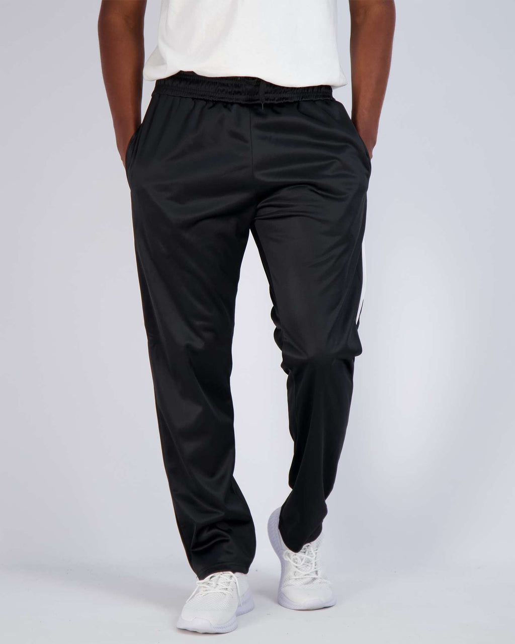 3 Pack: Mens Active Athletic Casual Tricot Open Bottom Sweatpants with Pockets (Available in Big & Tall)
