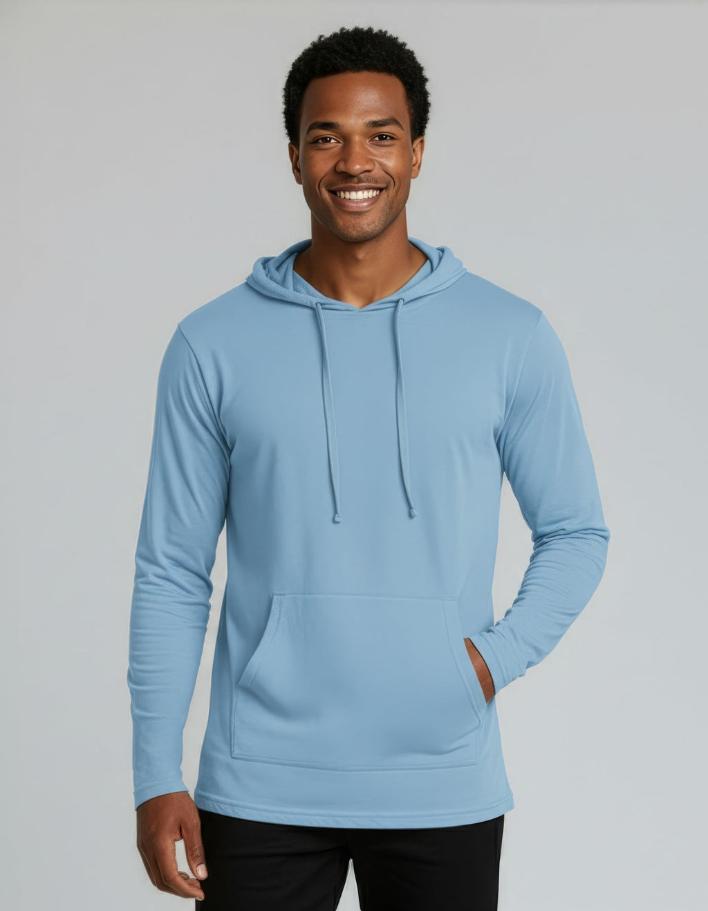 3 Pack: Mens Cotton Lightweight Pullover Hoodie
