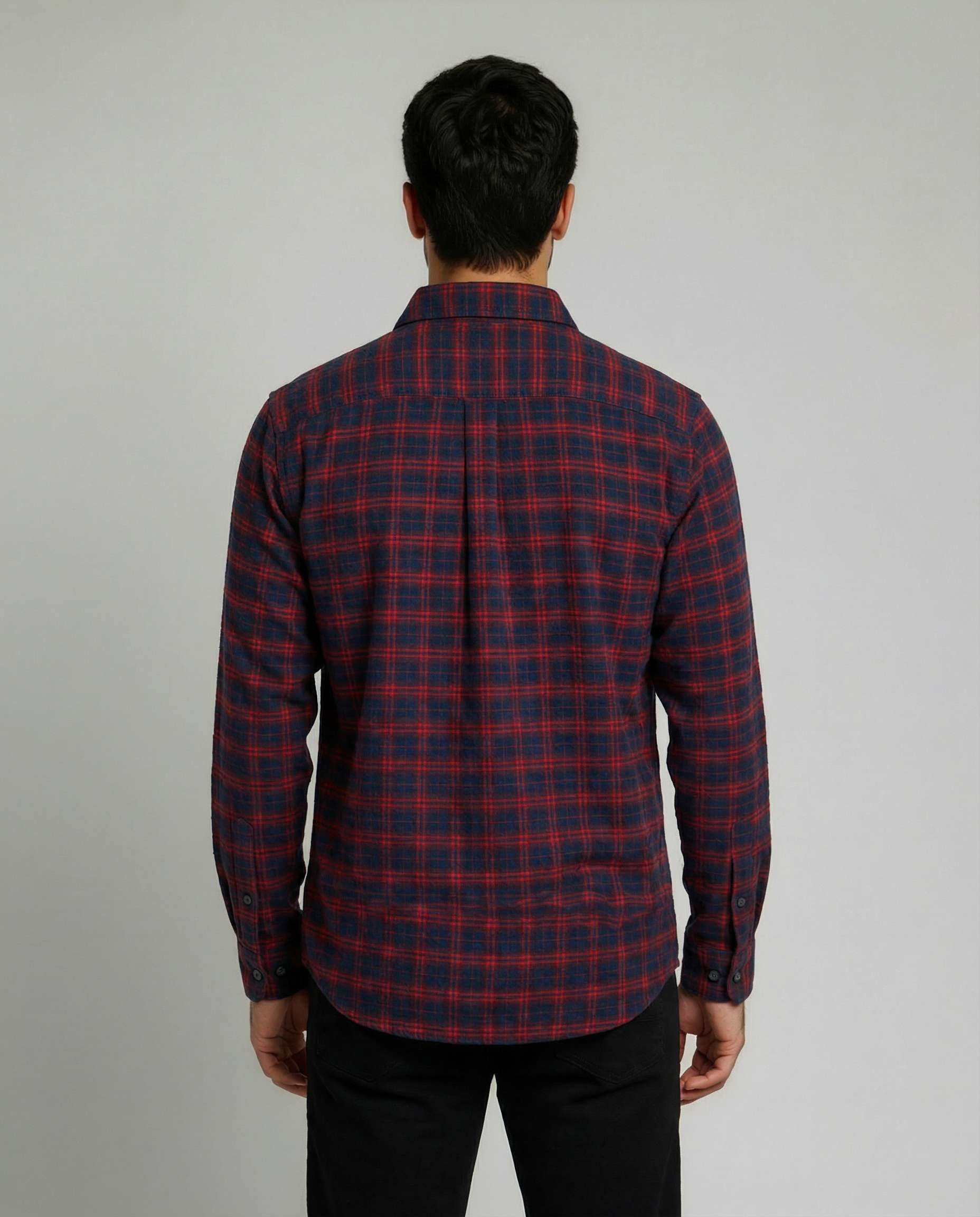 3 Pack: Men's Long-Sleeve Flannel Shirt