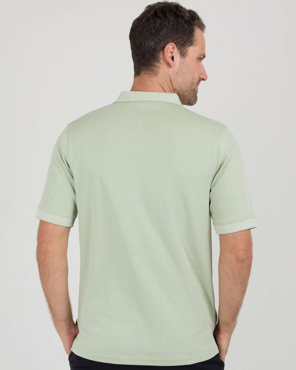 3 Pack: Men's Ribbed CVC SS Polo Shirt With Pocket - Breathable Performance Polo (Available in Big & Tall)