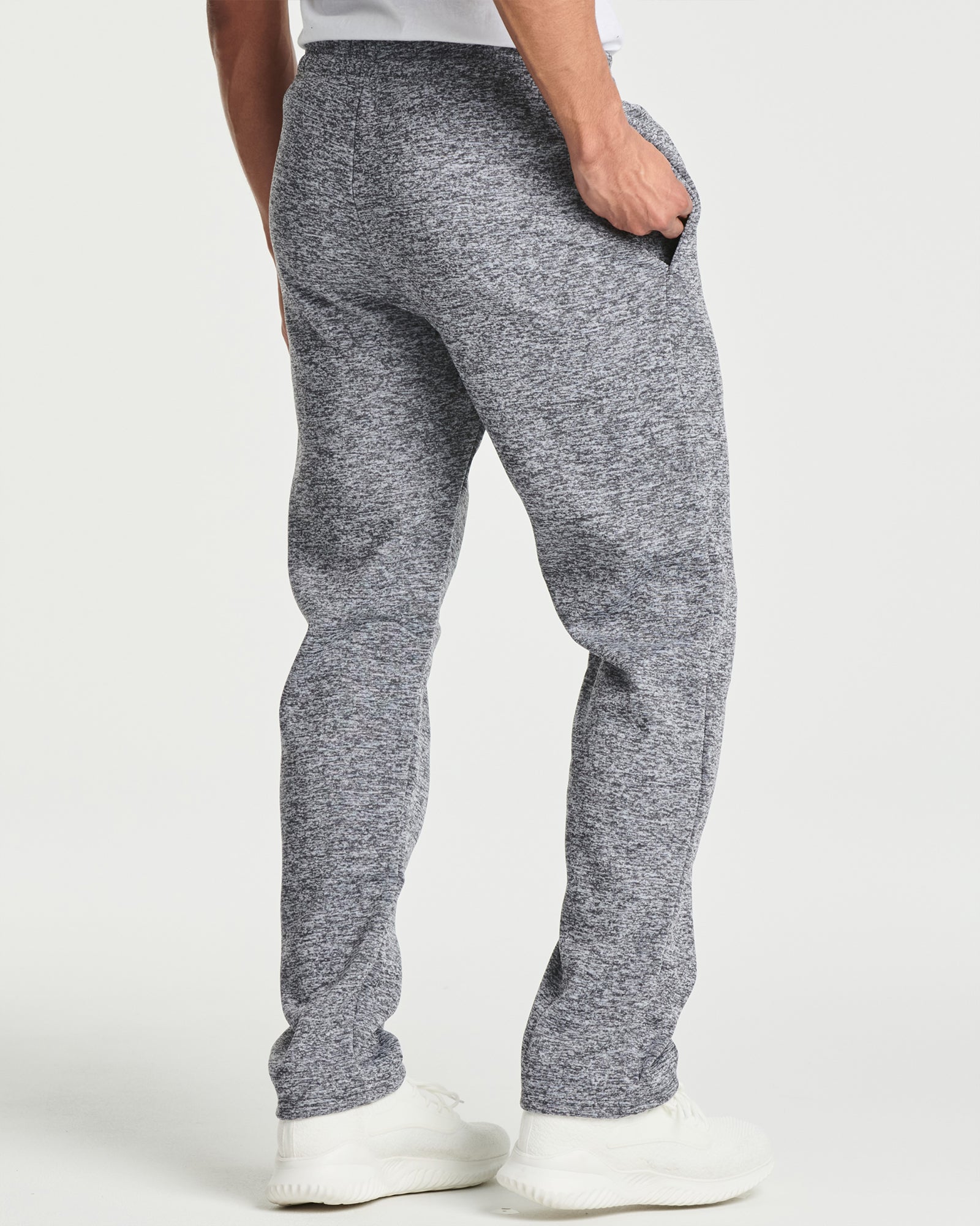 3 Pack: Mens Fleece Open Bottom Sweatpants