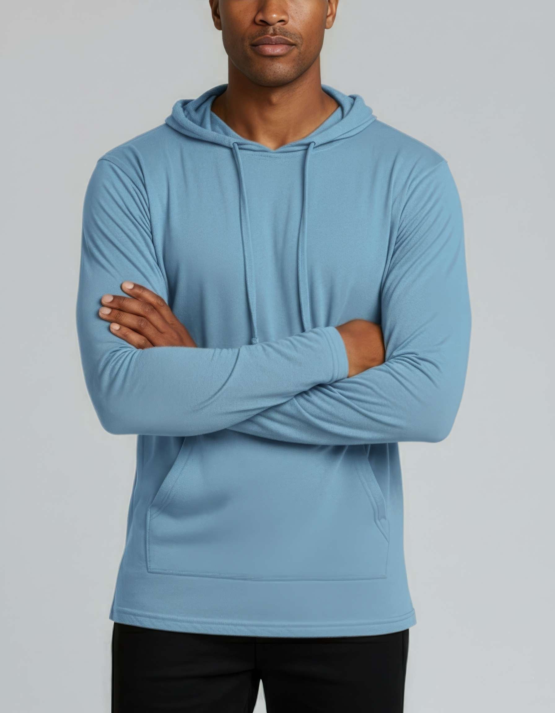 3 Pack: Mens Cotton Lightweight Pullover Hoodie