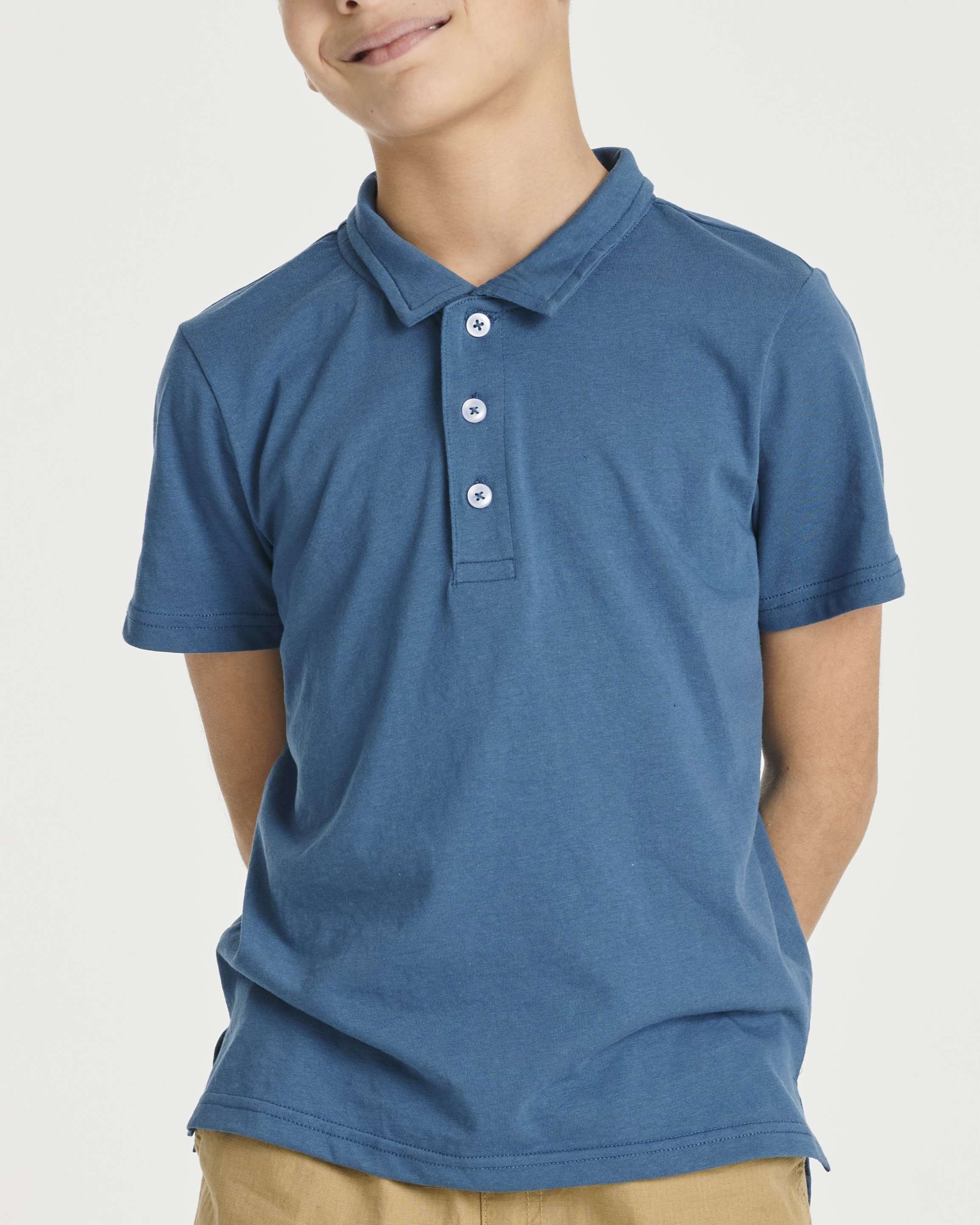 3 Pack: Boys' Jersey Cotton Polo Shirt